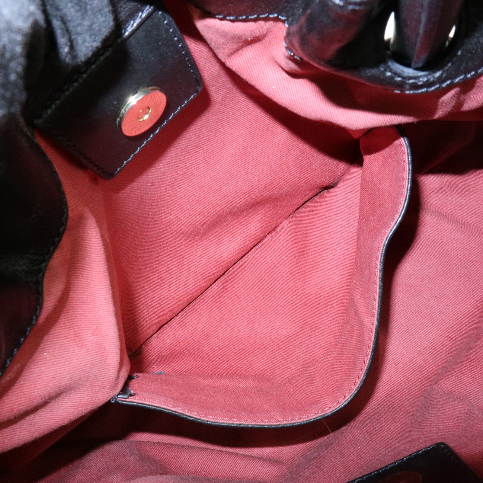 Chloe Victoria Leather 2Way Bag Shoulder Bag Black