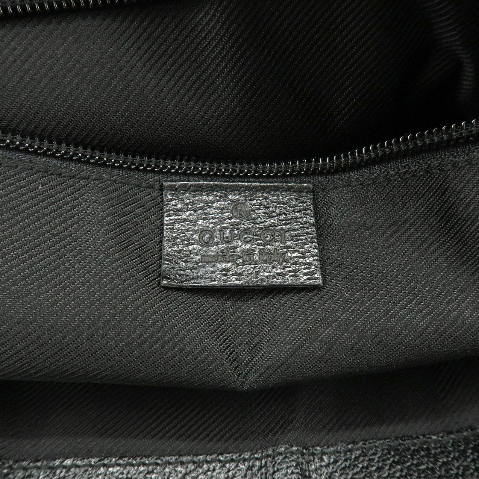 GUCCI GG Canvas Leather Shoulder Bag Messenger Bag Black 110054