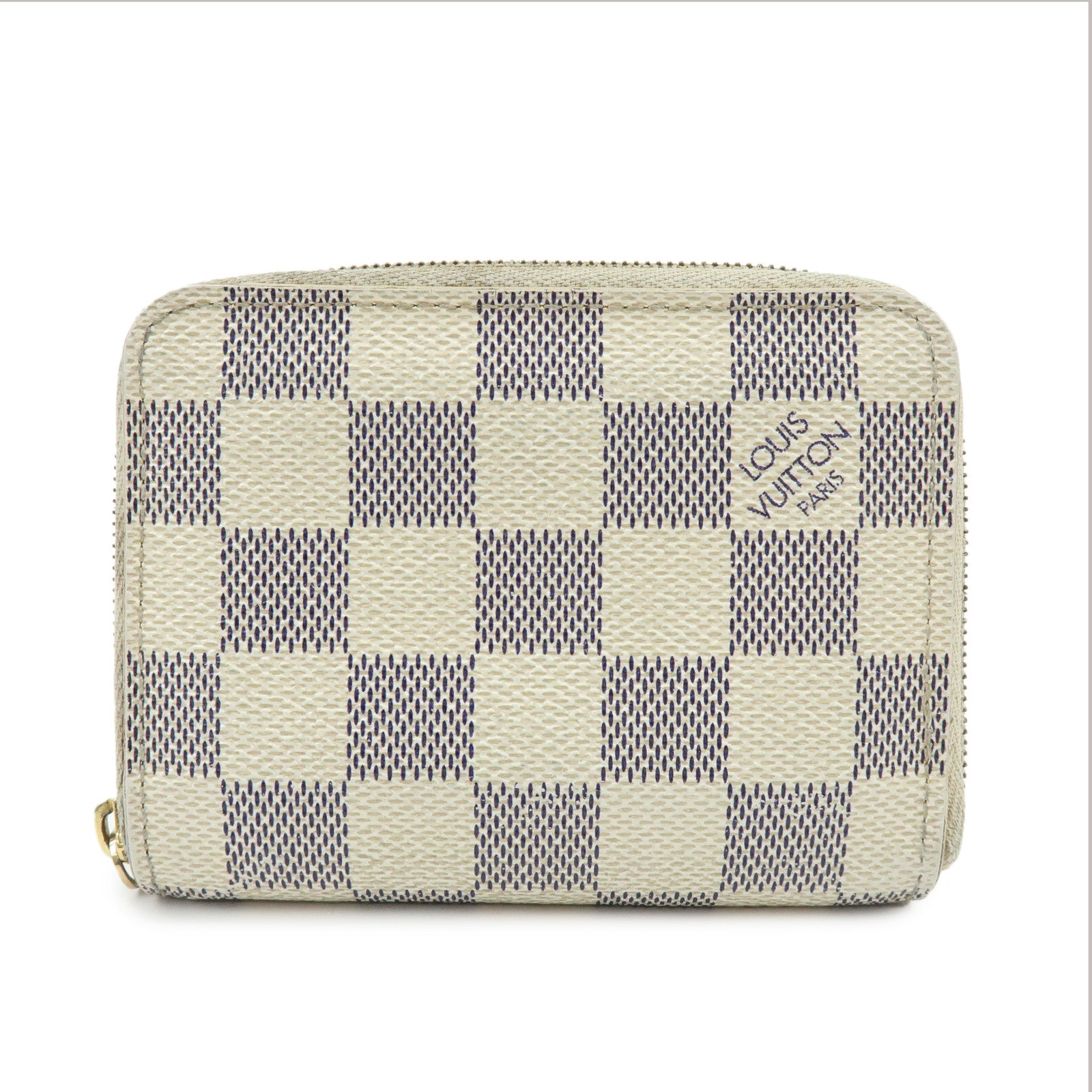 Louis Vuitton Damier Azur Zippy Coin Purse Coin Case Ivory N63069