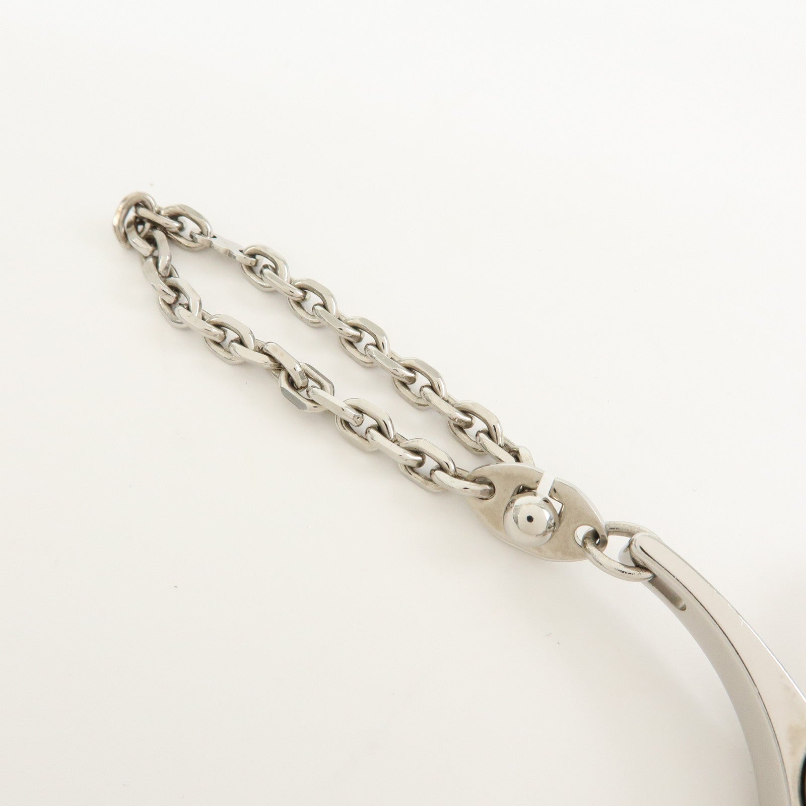 HERMES Filou Metal Glove Clip Glove Holder Silver