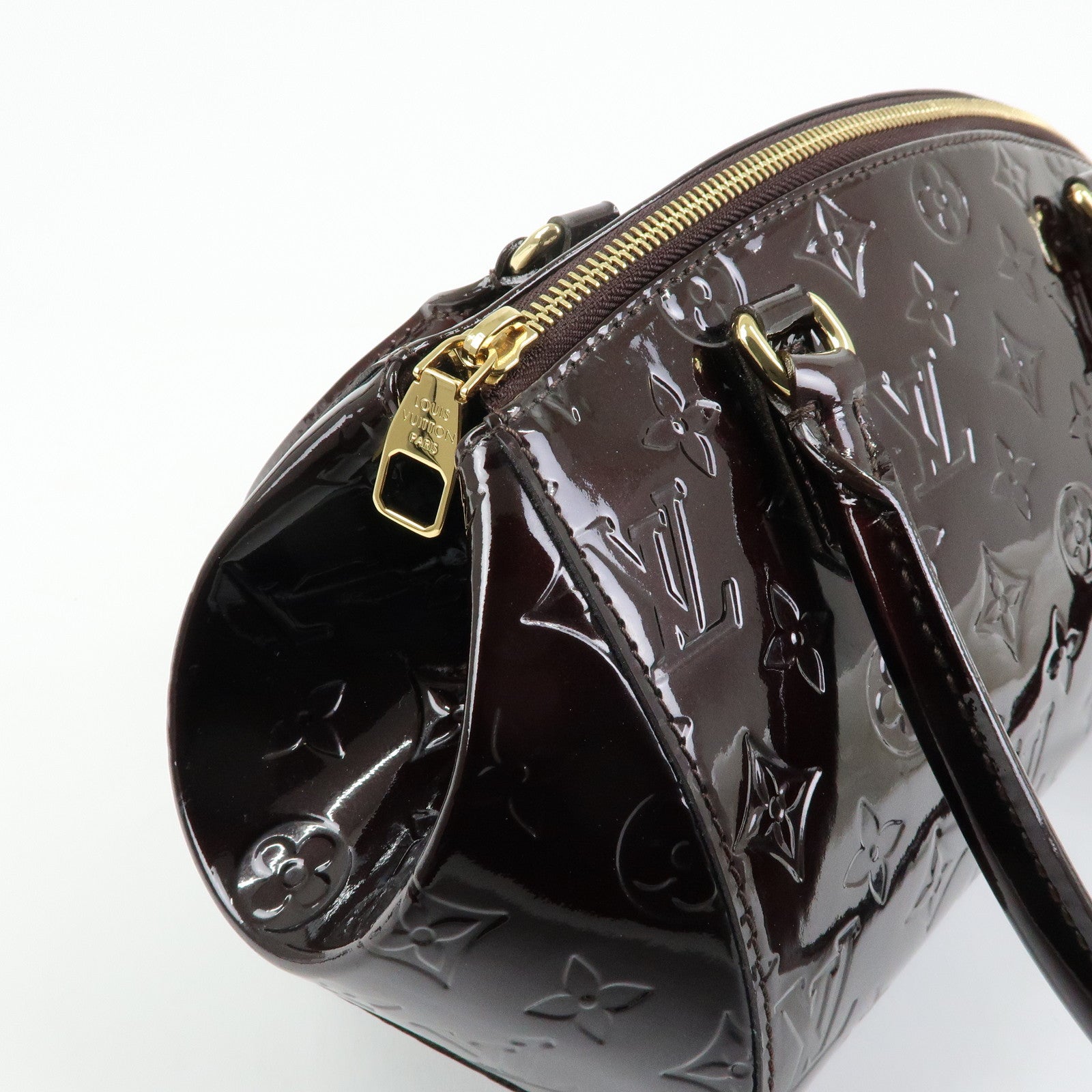 Louis Vuitton Monogram Vernis Leather Sherwood PM Hand Bag M91493