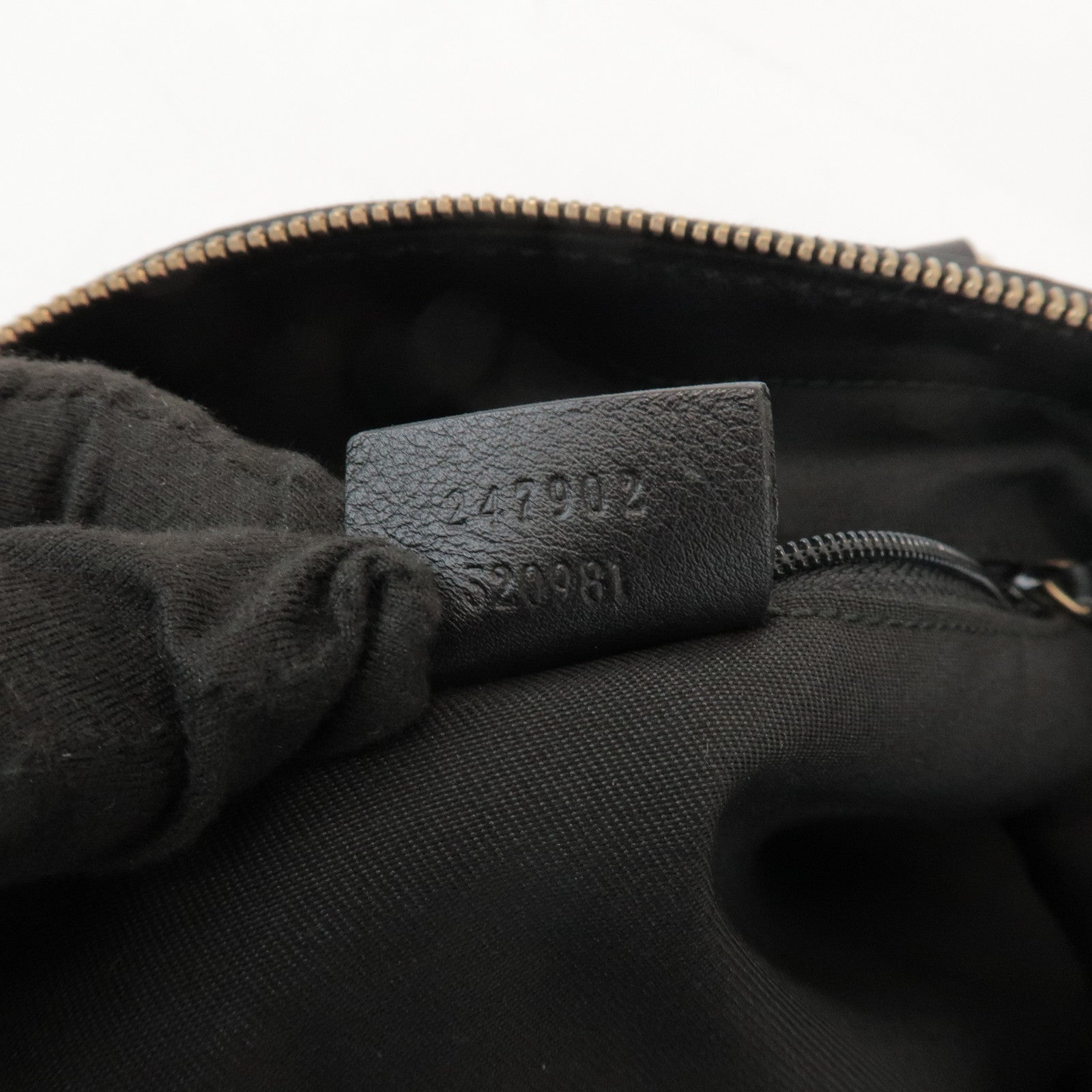 GUCCI Sukey Interlocking G GG Canvas Leather 2Way Bag Black 247902