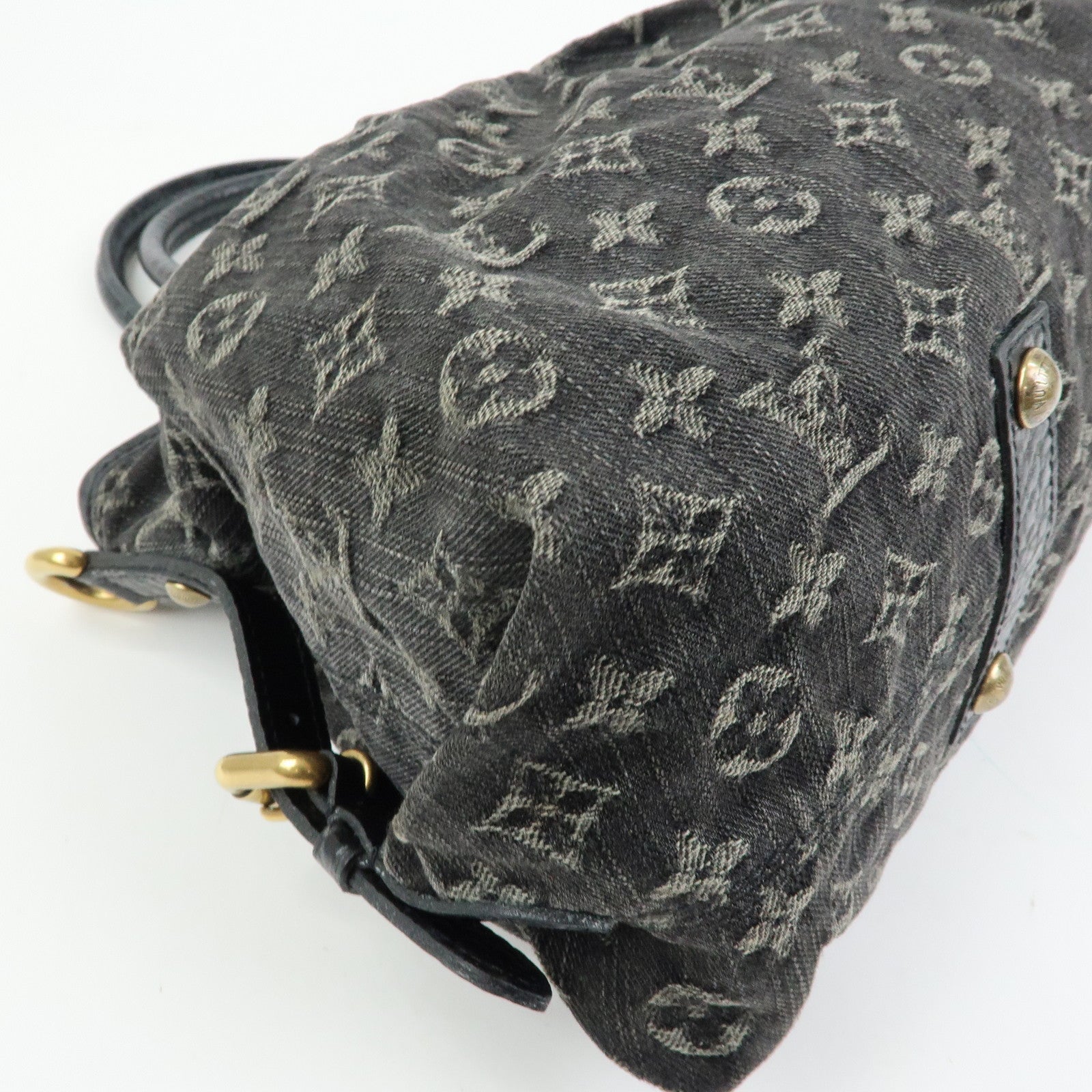 Louis Vuitton Monogram Denim Neo Cabby MM 2Way Bag Noir M95351
