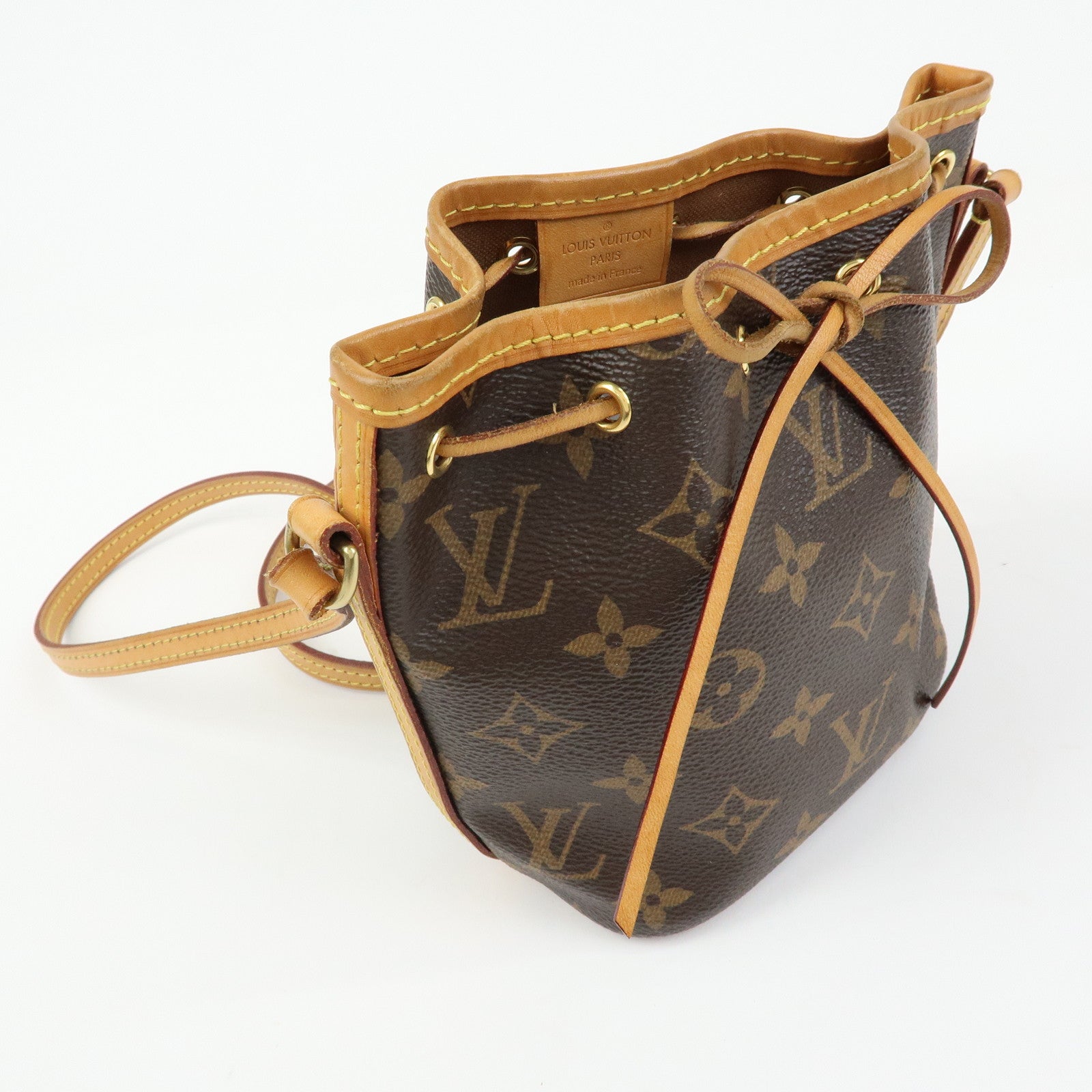 Louis Vuitton Monogram Nano Noe Shoulder Bag Crossbody Bag M41346