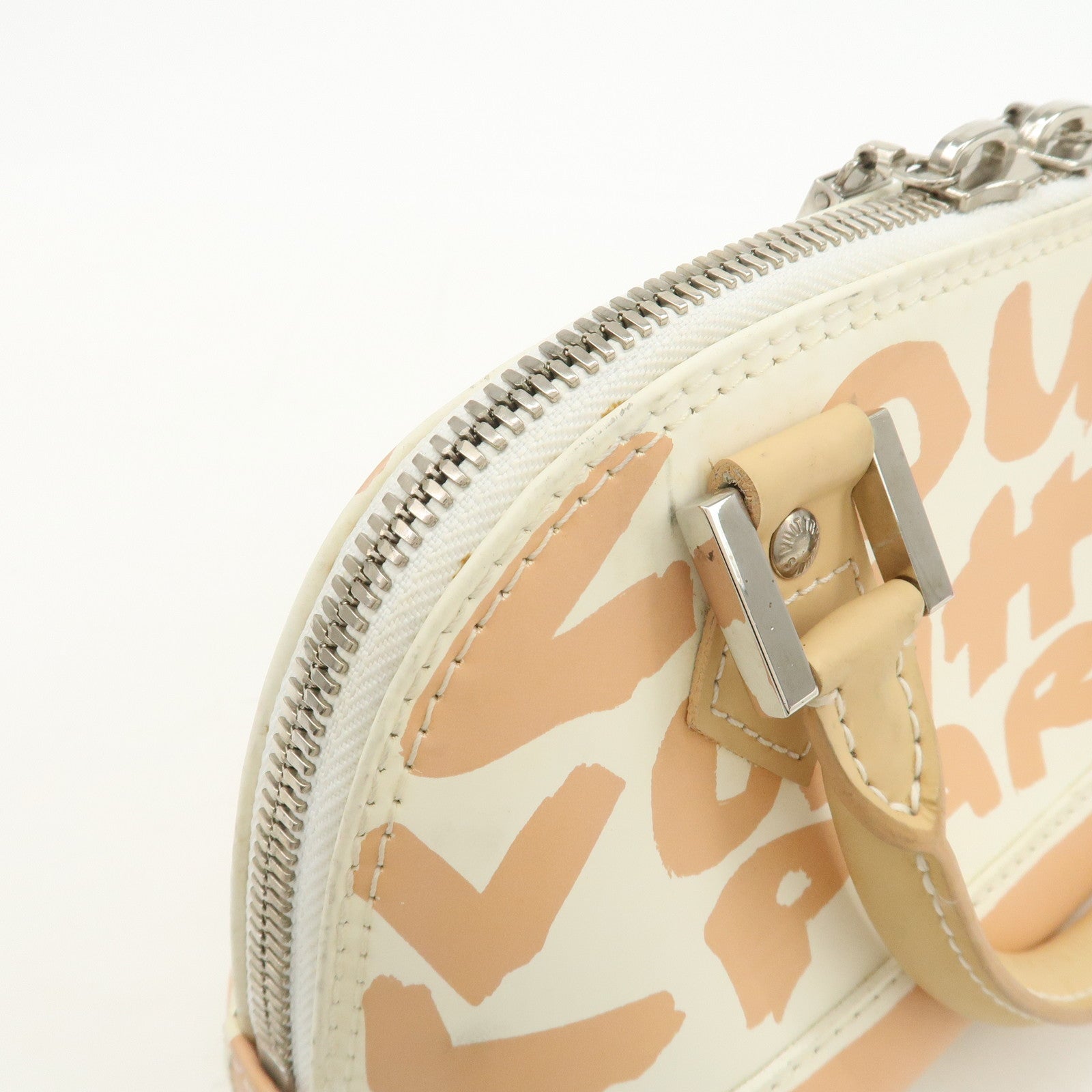 Louis Vuitton Monogram Graffiti Alma PM Hand Bag Beige Ivory M92178