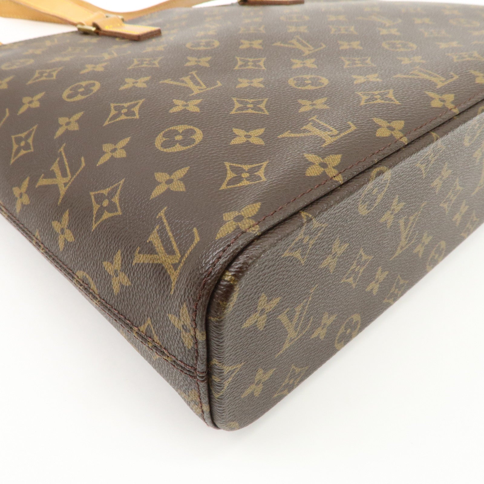 Louis Vuitton Monogram Luco Tote Bag Hand Bag Brown M51155 Used