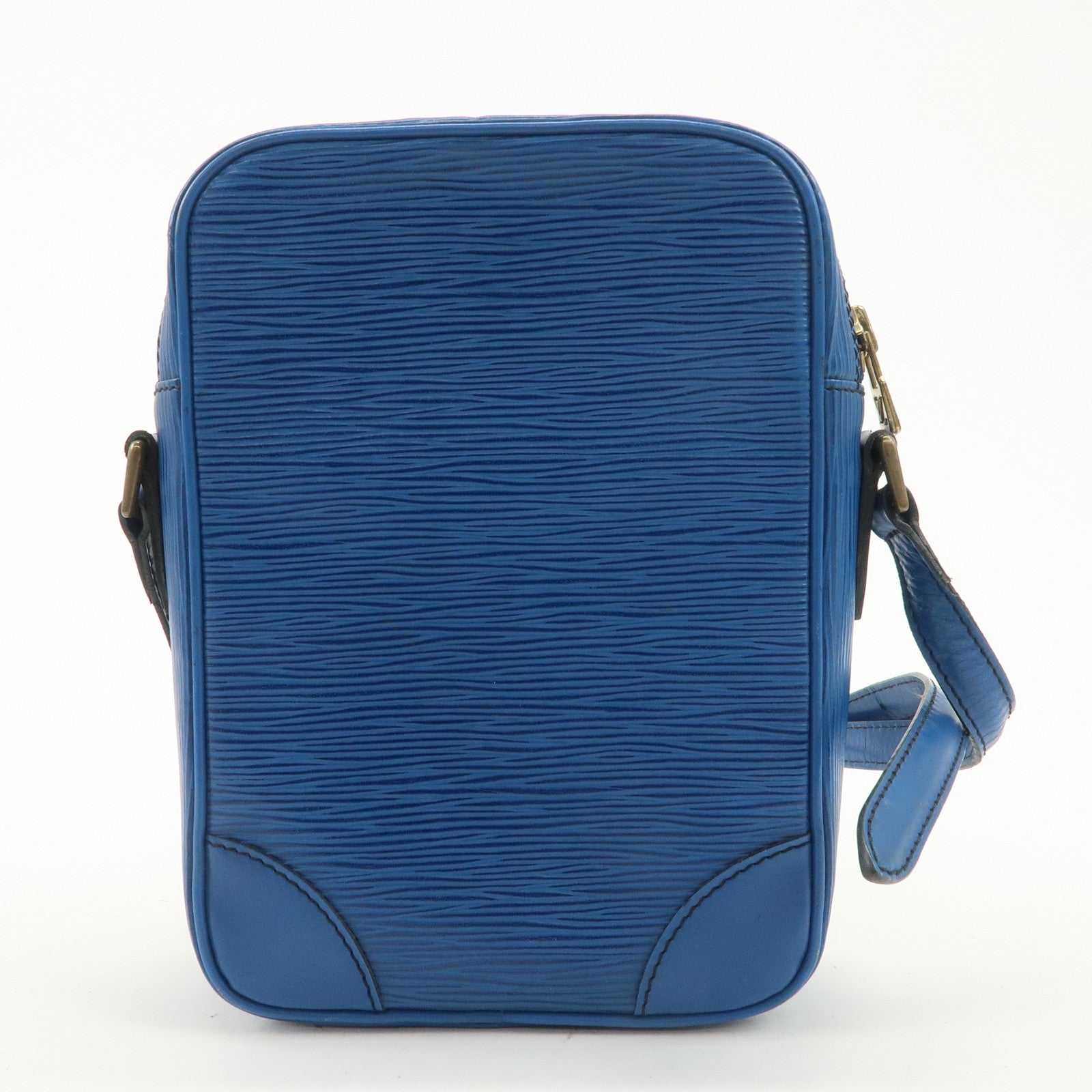 Louis Vuitton Epi Leather Danube Shoulder Bag Toledo Blue M45635