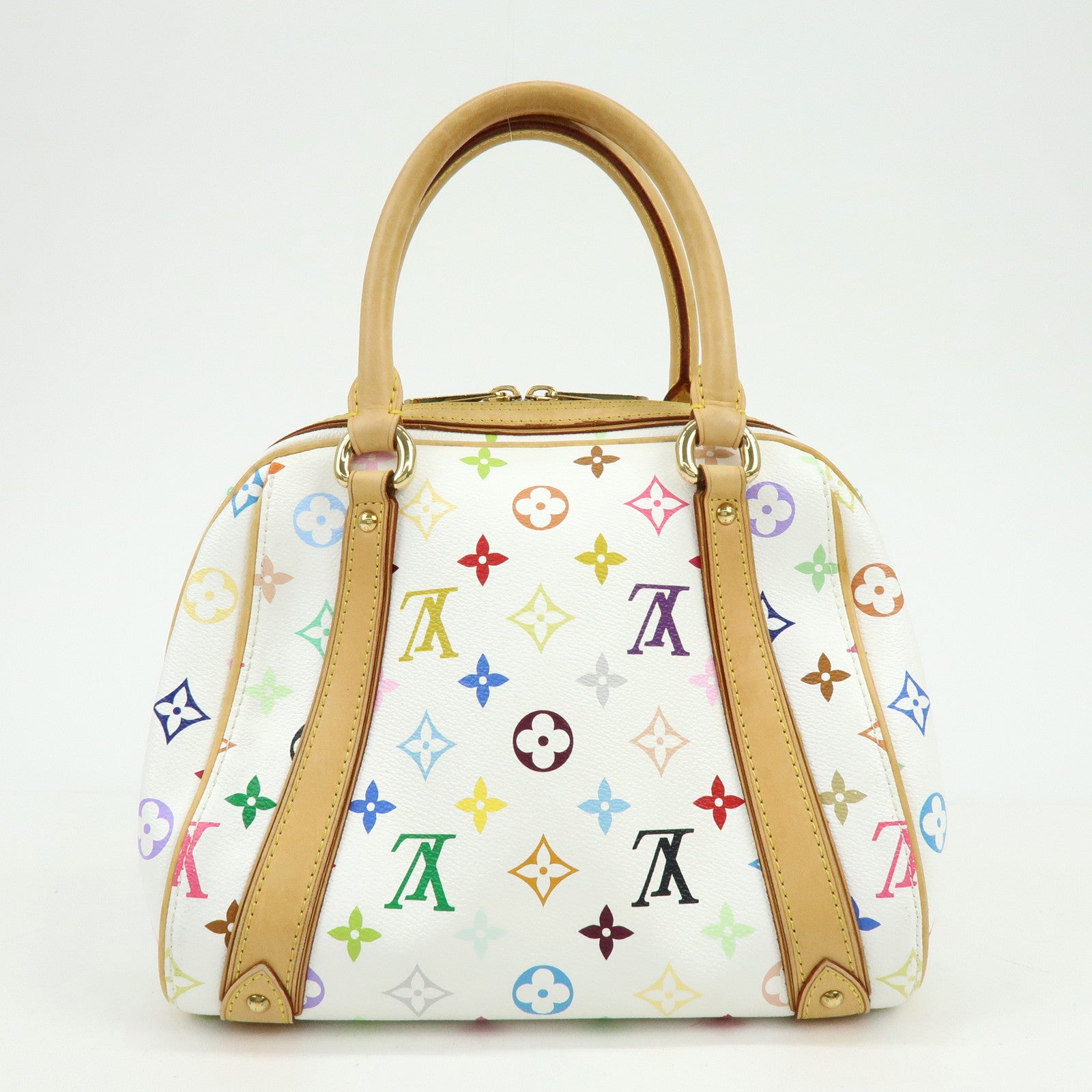 Louis Vuitton Monogram Priscilla Hand Bag Multicolor Blanc M40096