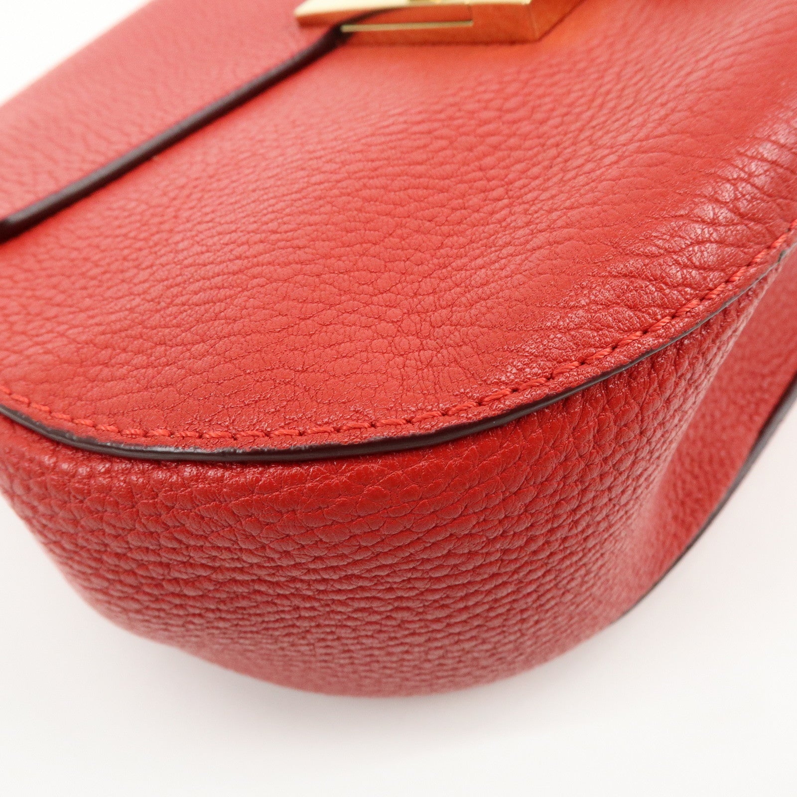 Chloe Drew Leather Chain Shoulder Bag Crossbody Bag Red