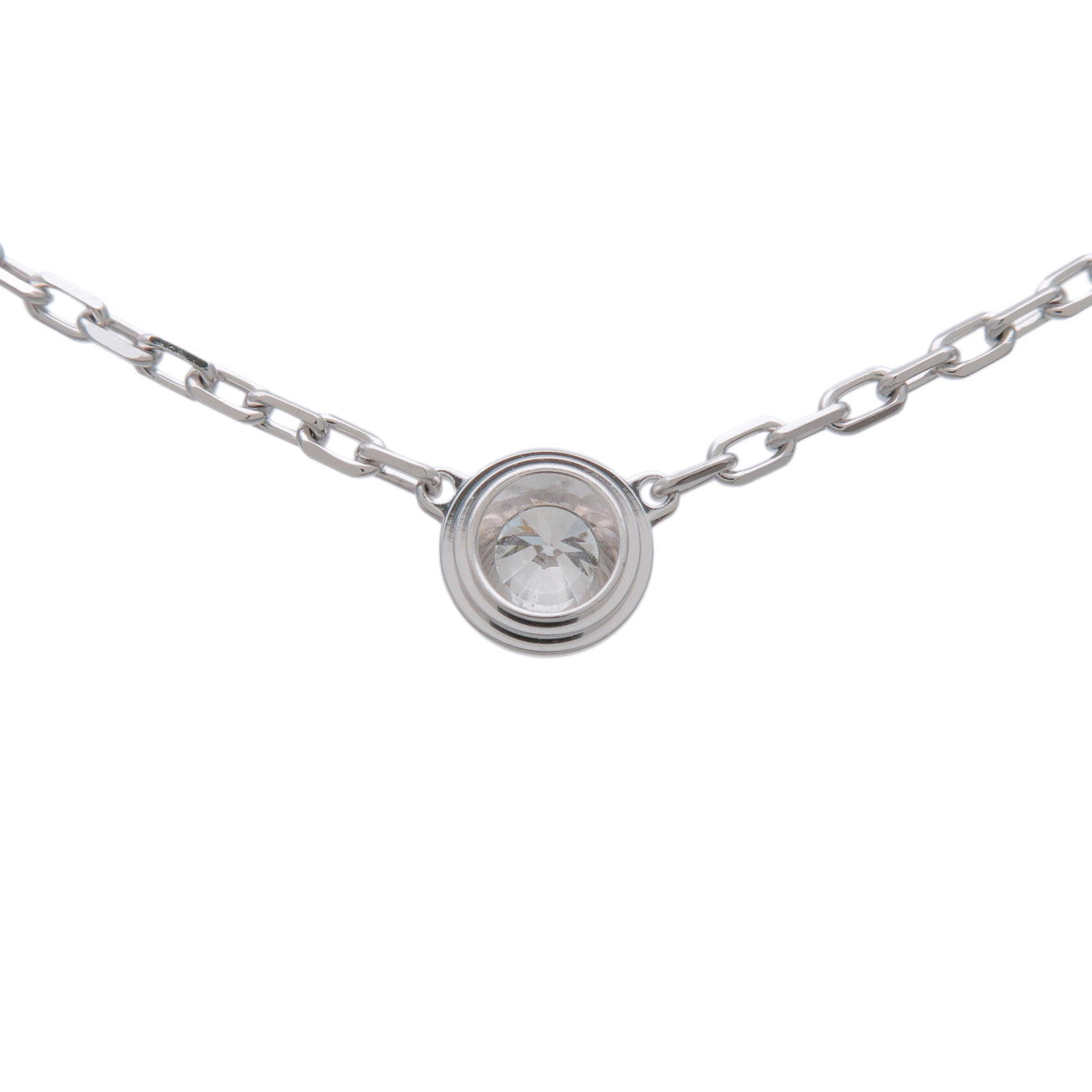 Cartier Diamants Legers Necklace SM Diamond D'amour 0.09ct 750WG