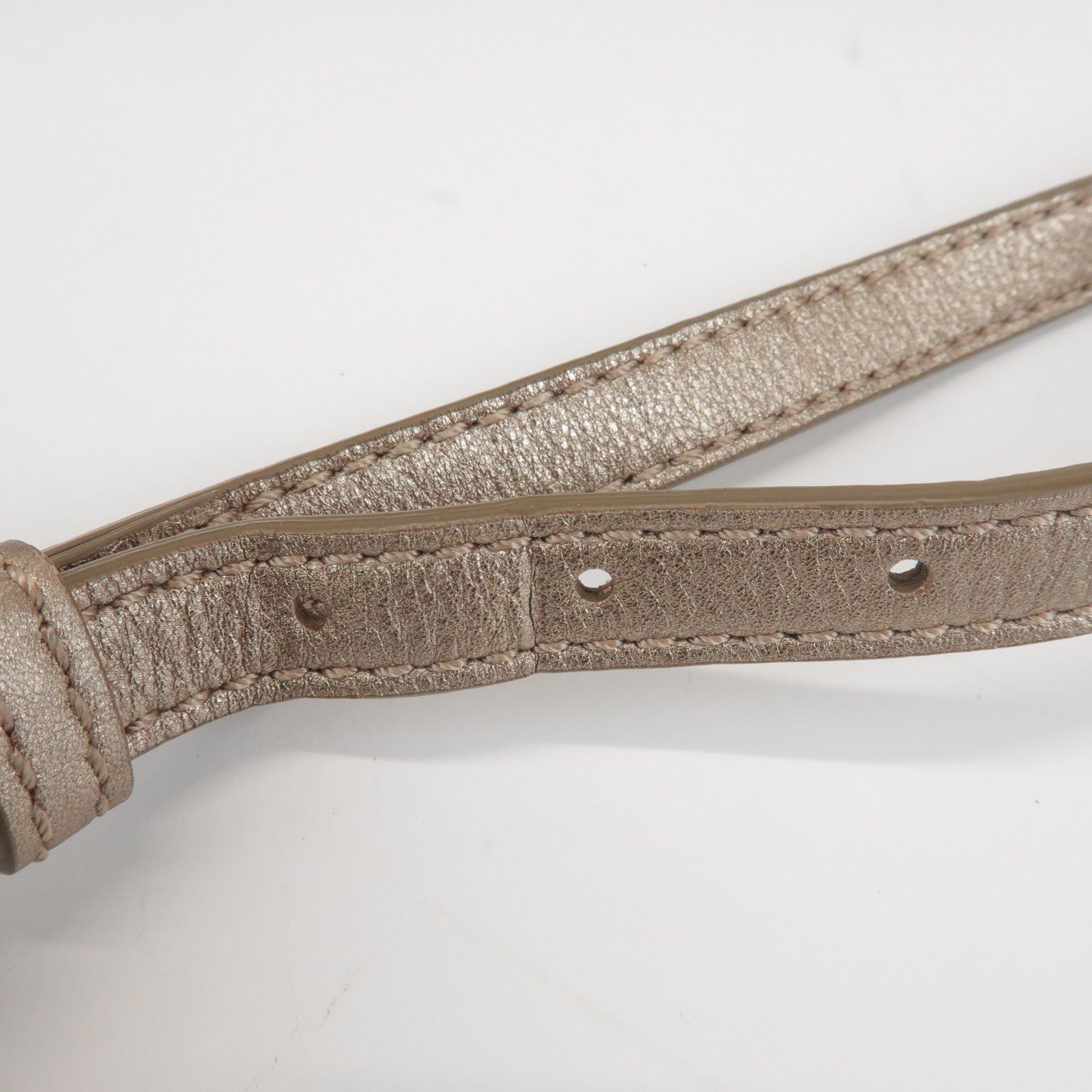 BURBERRY Canvas Leather Plaid Shoulder Bag Crossbody Bag Gold