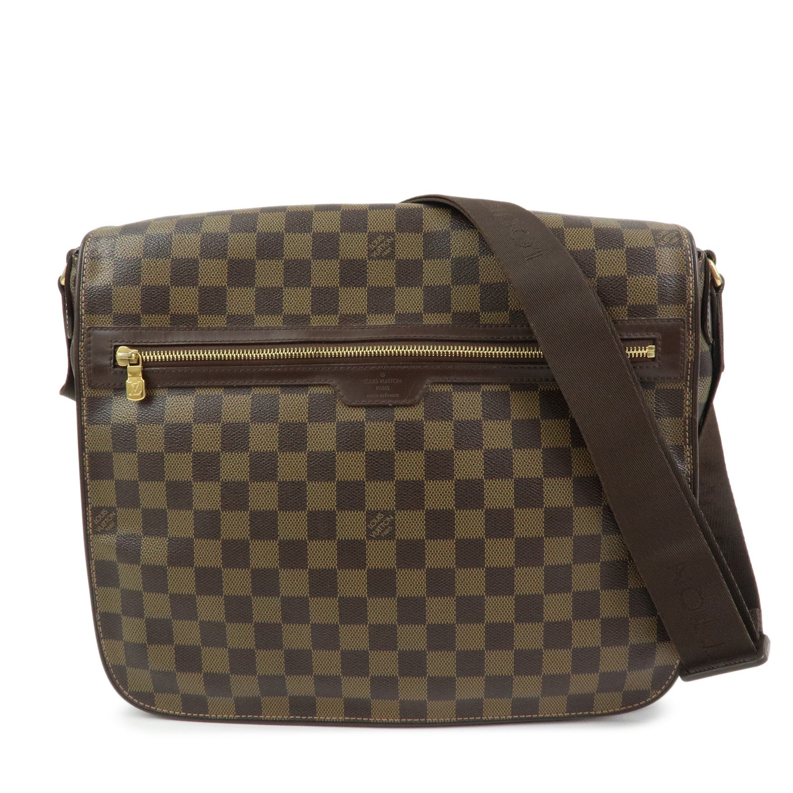 Louis Vuitton Damier Spencer Shoulder Bag Damier Ebene Brown N58021