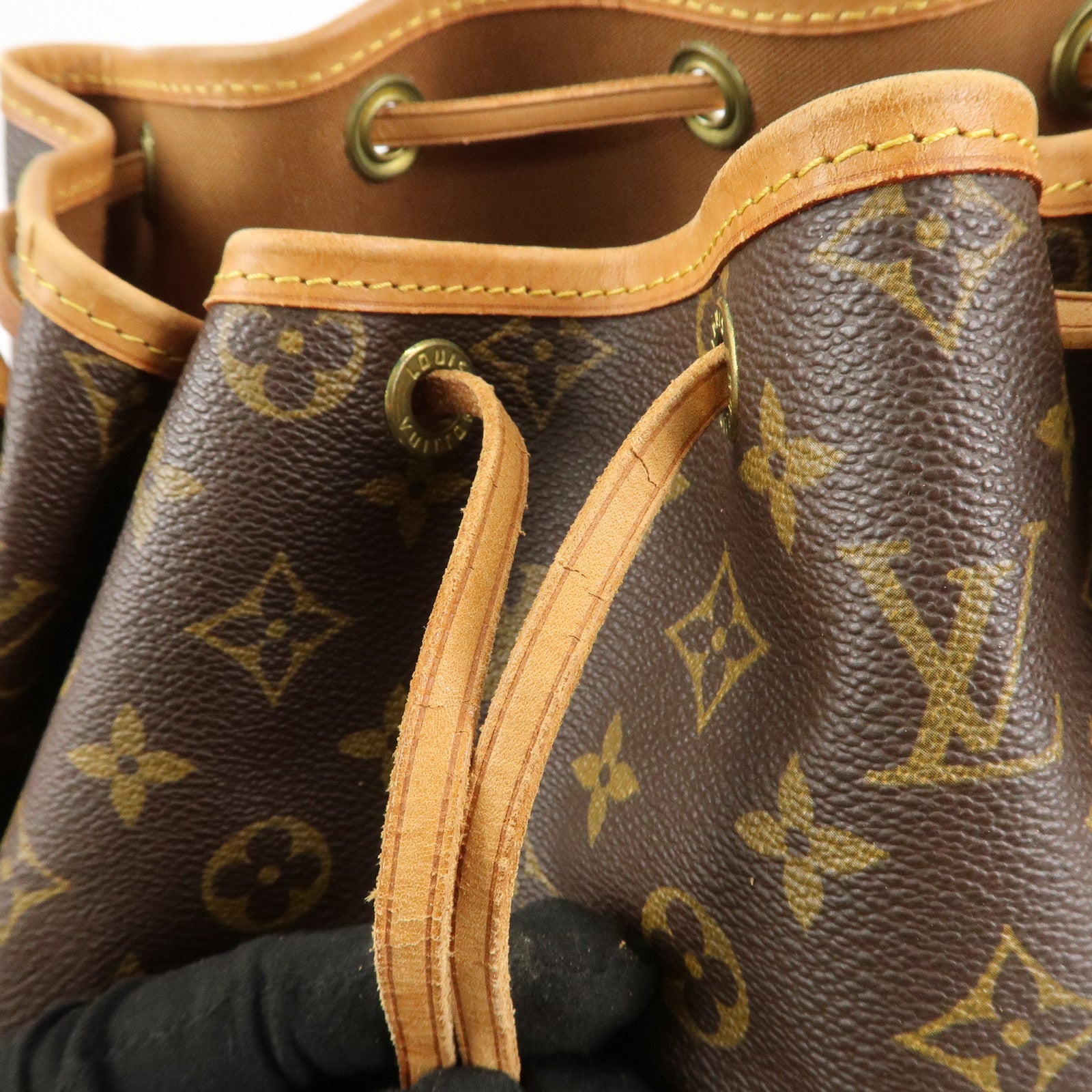 Louis Vuitton Monogram Noe Shoulder Bag Hand Bag Brown M42224 Used