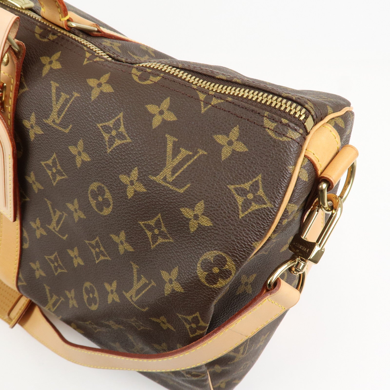Louis Vuitton Monogram Keep All 50 Bandouliere Boston Bag M41416