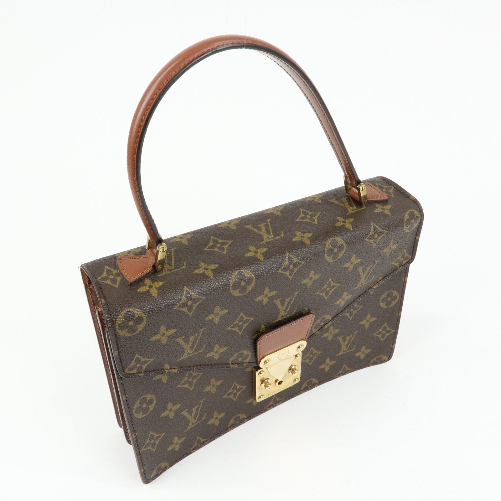 Louis Vuitton Monogram Concorde Hand Bag Brown M51190