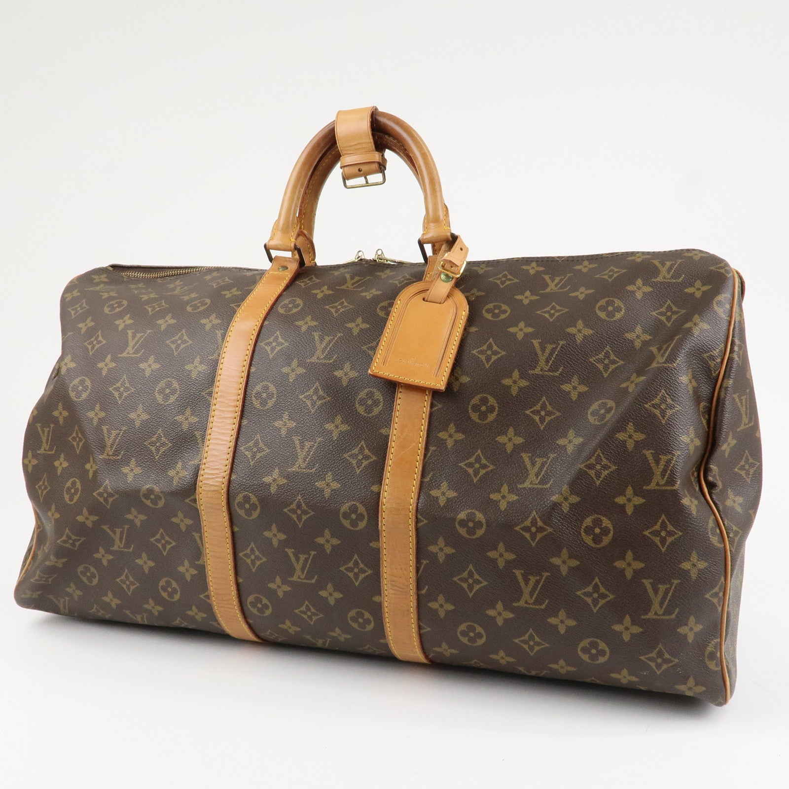 Louis Vuitton Monogram Keep All 55 Boston Bag Travel Bag M41424 Used
