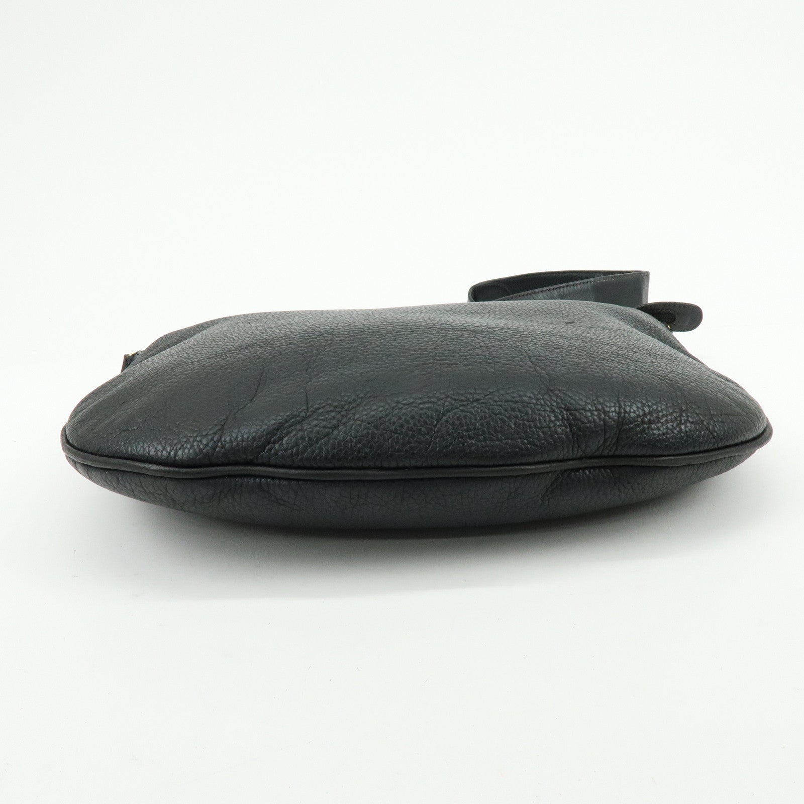 GUCCI Leather Shoulder Bag Crossbody Bag Black 001・115・1206