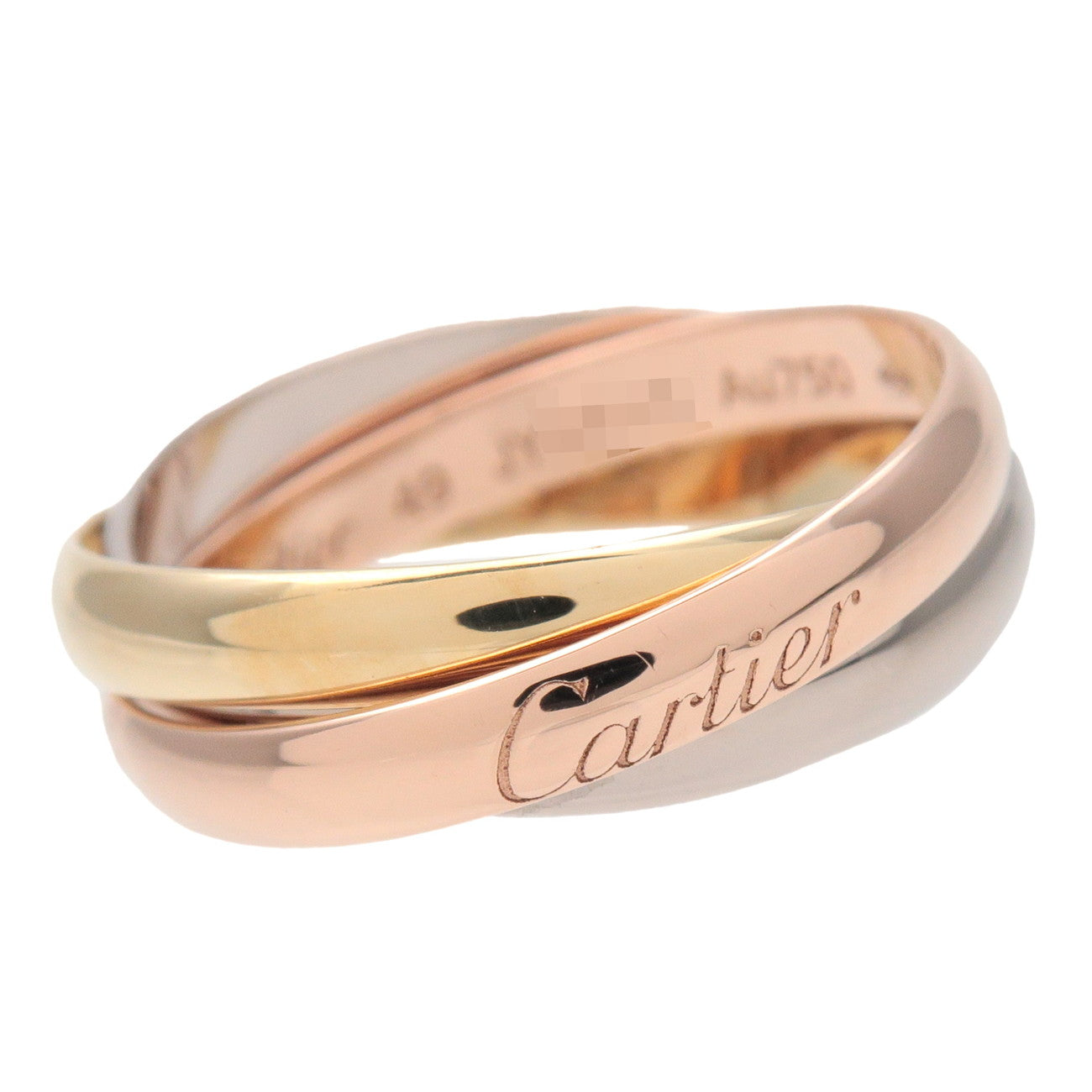 Cartier Trinity Ring SM K18 750YG/PG/WG US5 EU49 HK11