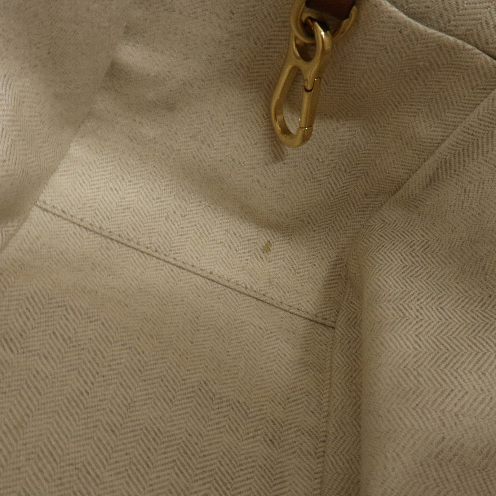 LOEWE Anagram Leather Hammock Small Shoulder Bag Brown Used