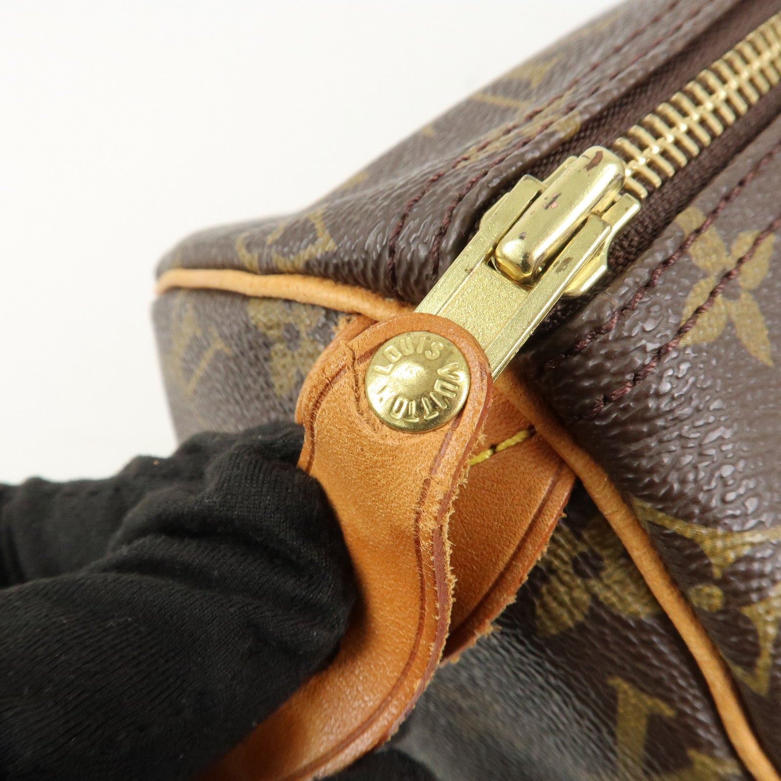 Louis Vuitton Monogram Speedy 40 Hand Bag Boston Bag Brown M41522