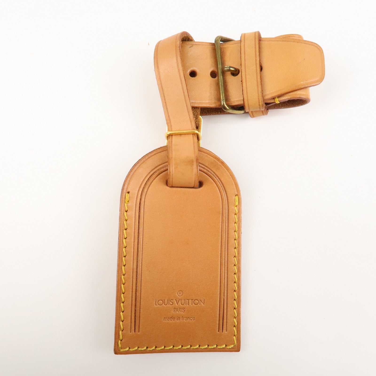 Louis Vuitton Set of 10 Nume Leather Name Tag & Poignet Natural Beige Used