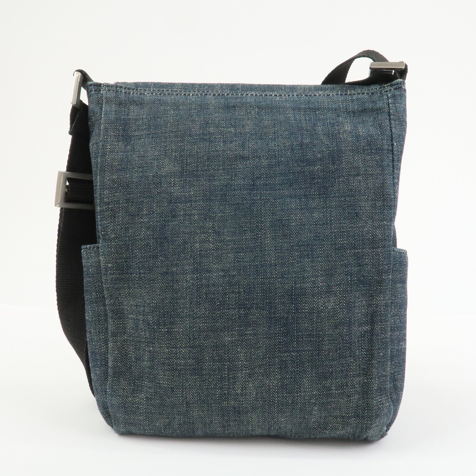 BURBERRY Blue Label Denim Shoulder Bag Crossbody Bag Navy