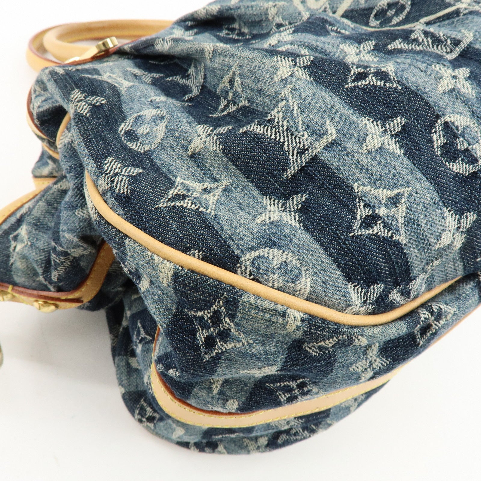 Louis Vuitton Monogram Denim Cabas Raye GM 2Way Hand Bag M95336