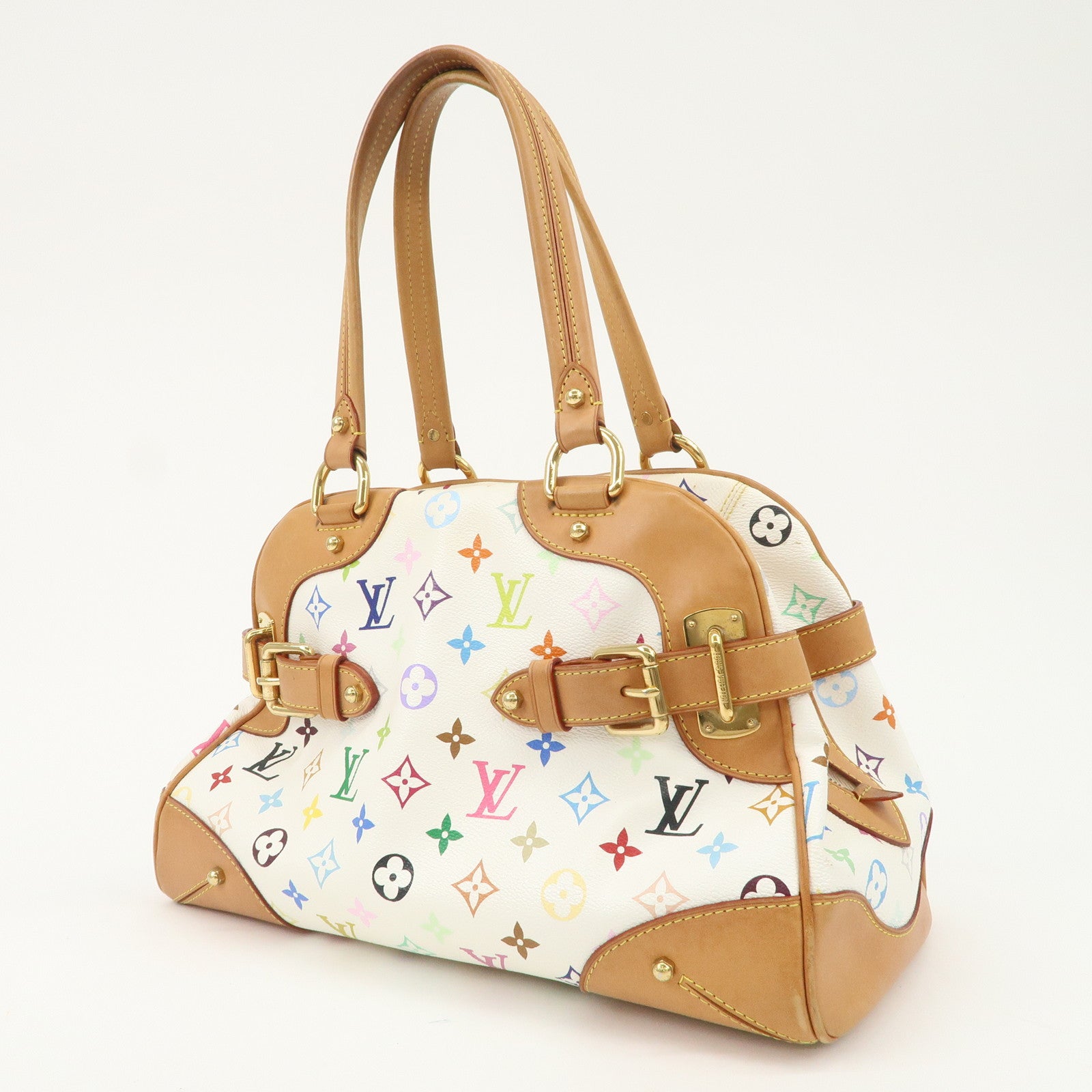 Louis Vuitton Monogram Multicolor Claudia Hand Bag Blanc M40193
