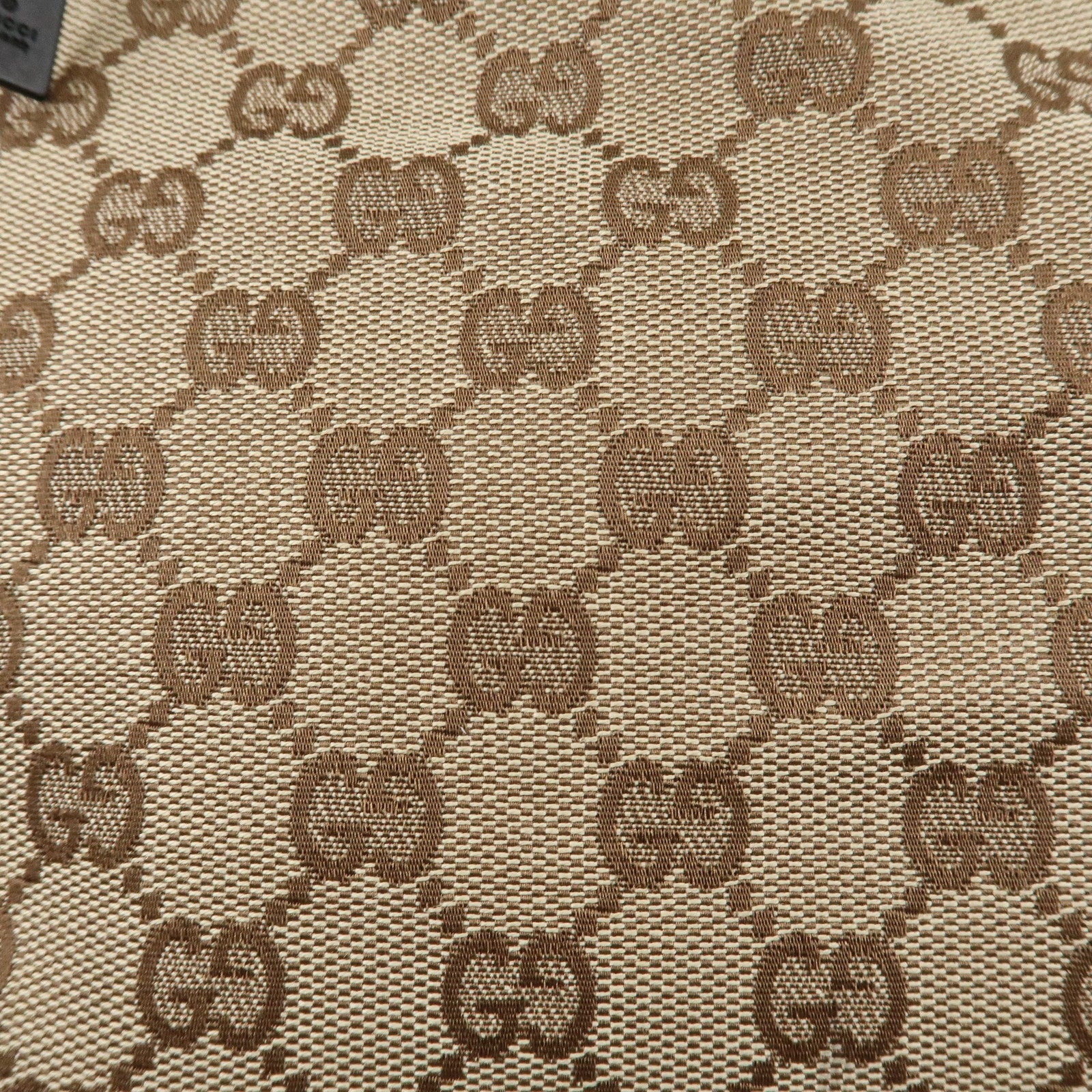 GUCCI GG Canvas Wood Handle Shoulder Bag Hand Bag Beige 106494 Used