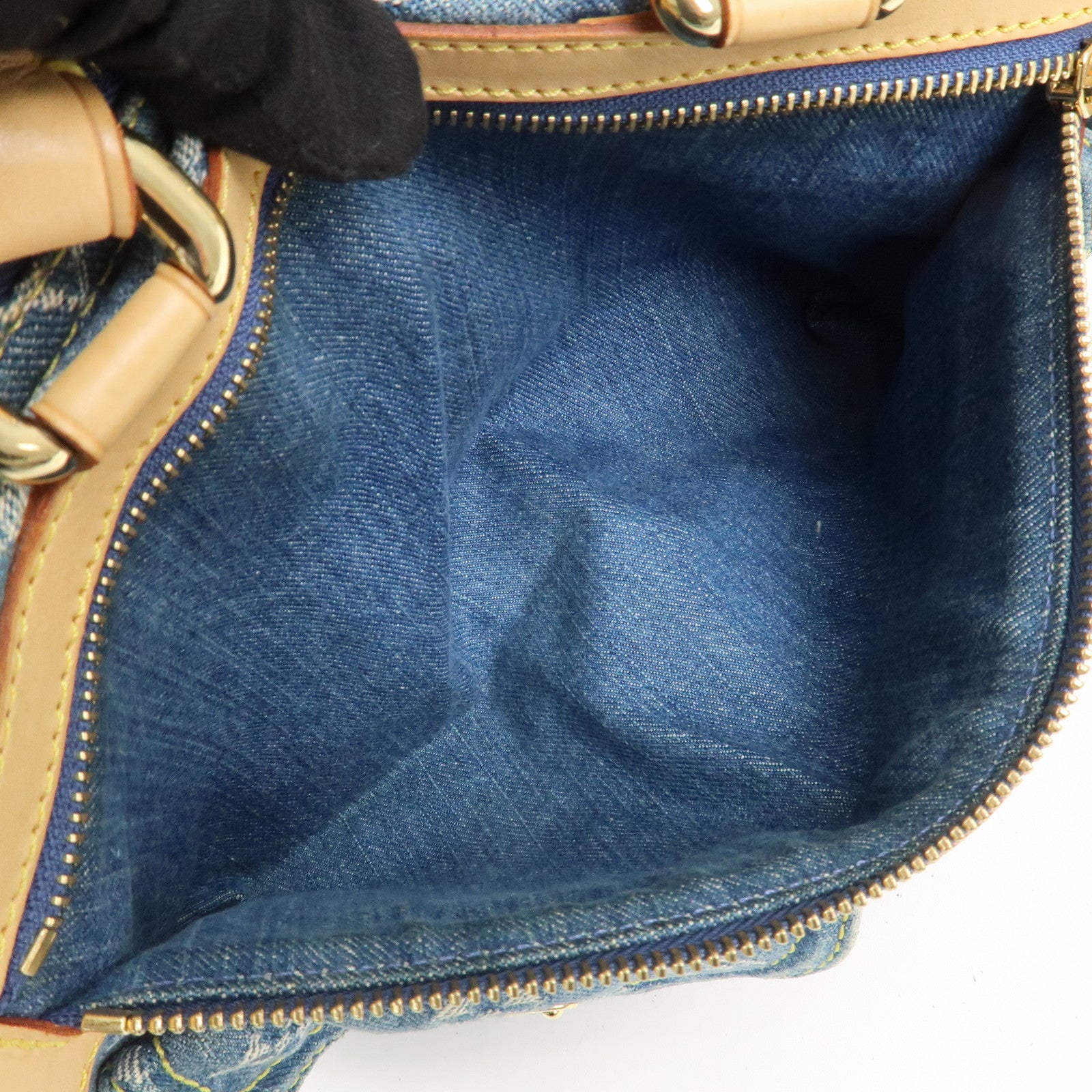 Louis Vuitton Monogram Denim Neo Speedy Boston Bag Blue M95019