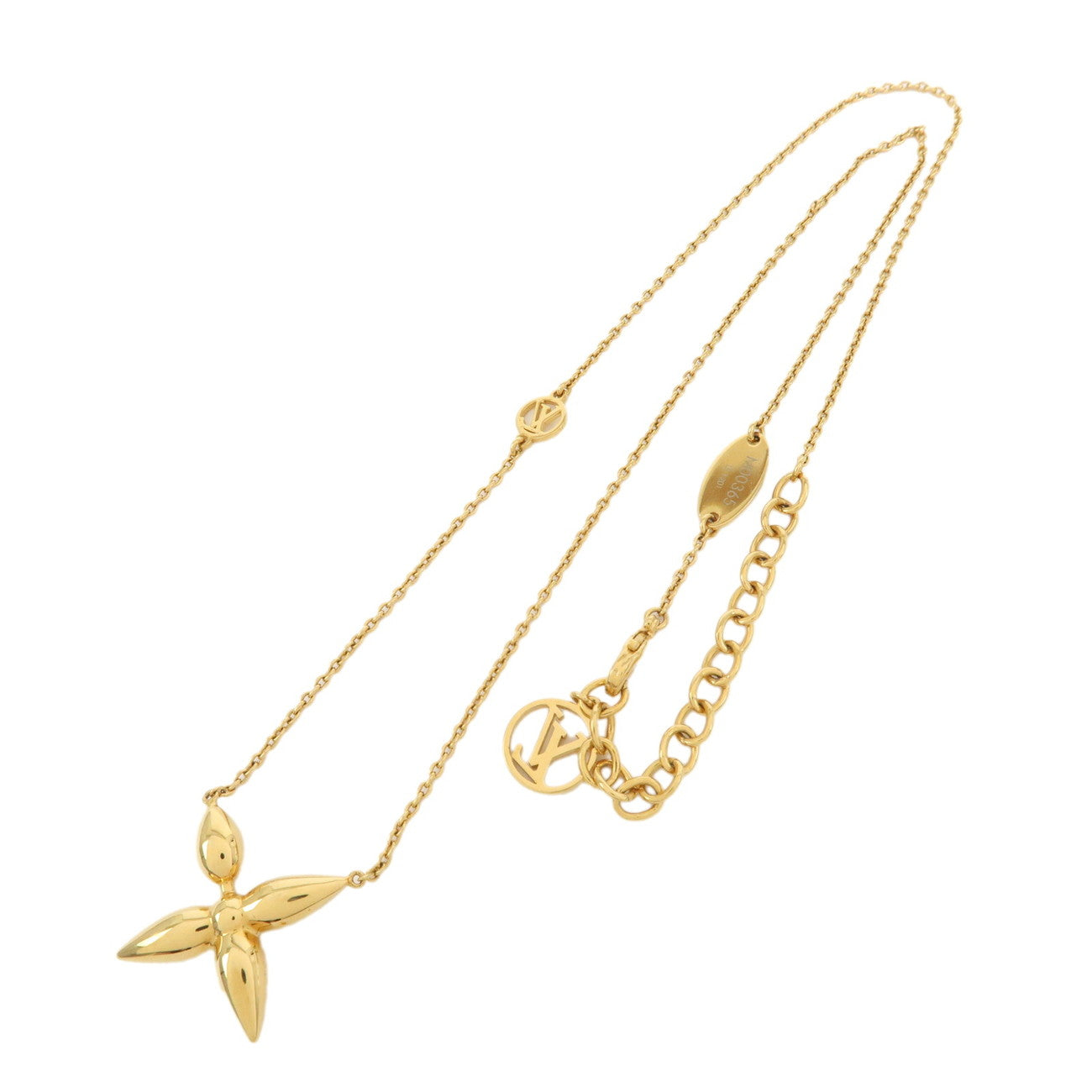 Louis Vuitton Collier Louisette Monogram Flower Necklace M00365
