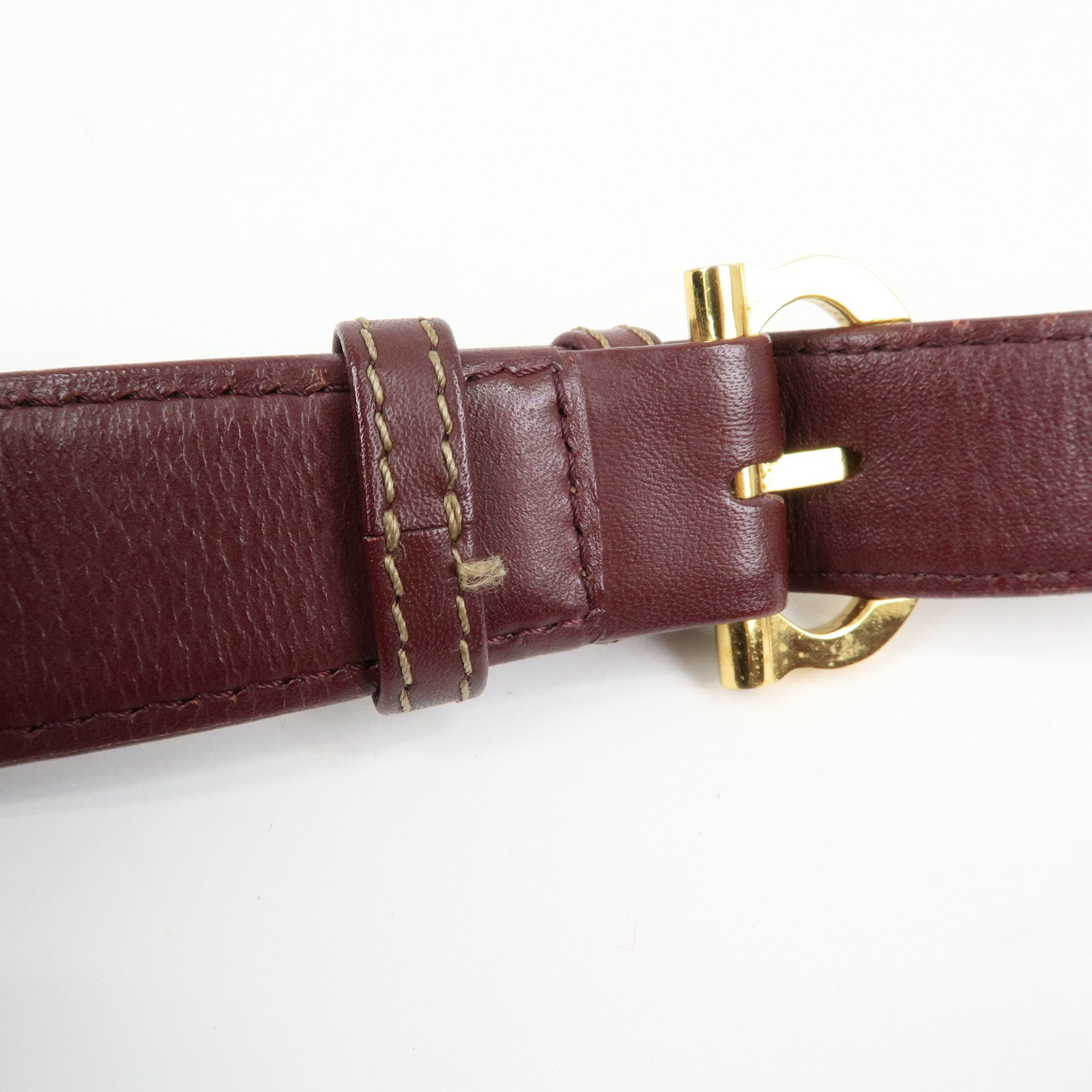 Cartier Must de Cartier Leather Shoulder Bag Hand Bag Bordeaux