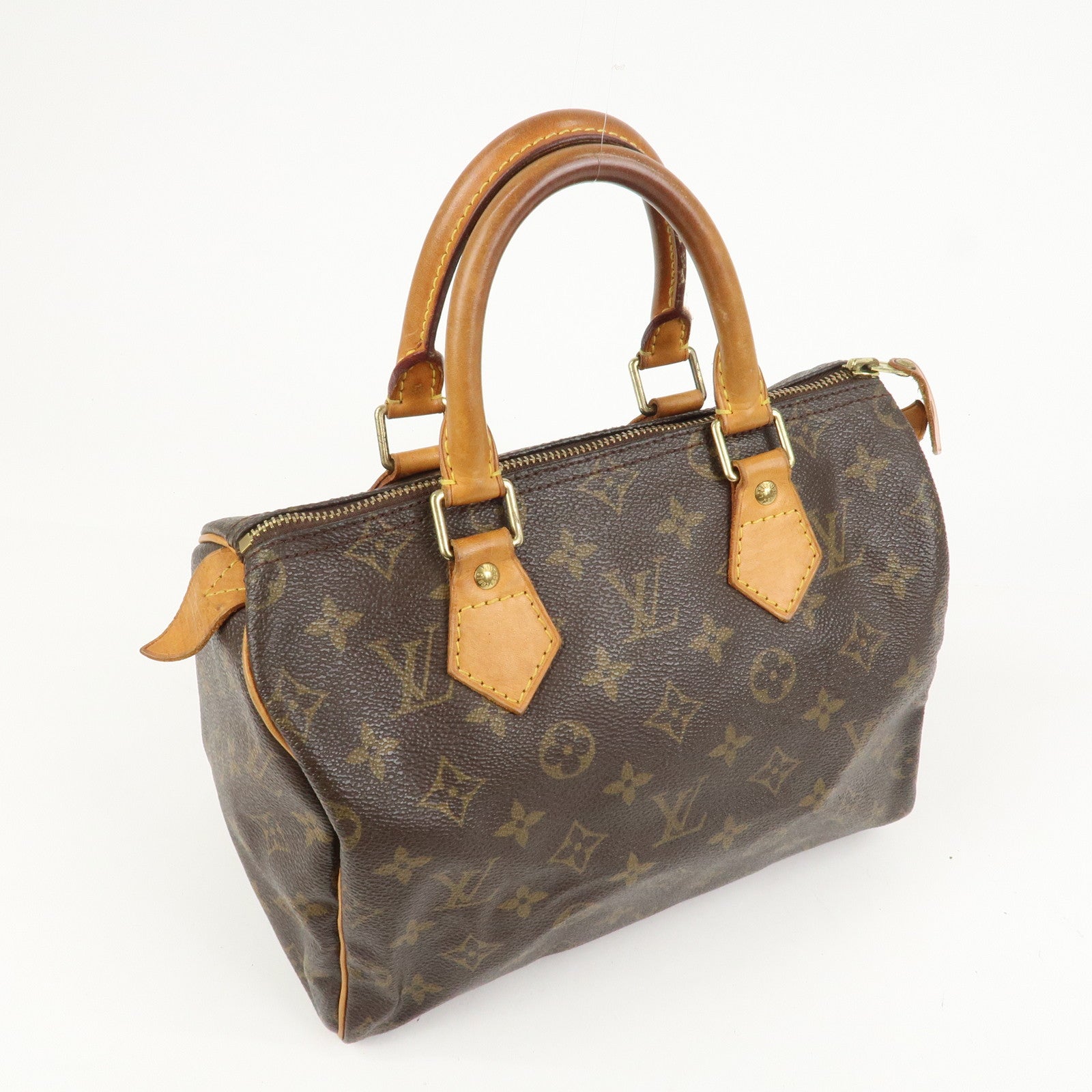 Louis Vuitton Monogram Speedy 25 Boston Bag Hand Bag Brown M41528
