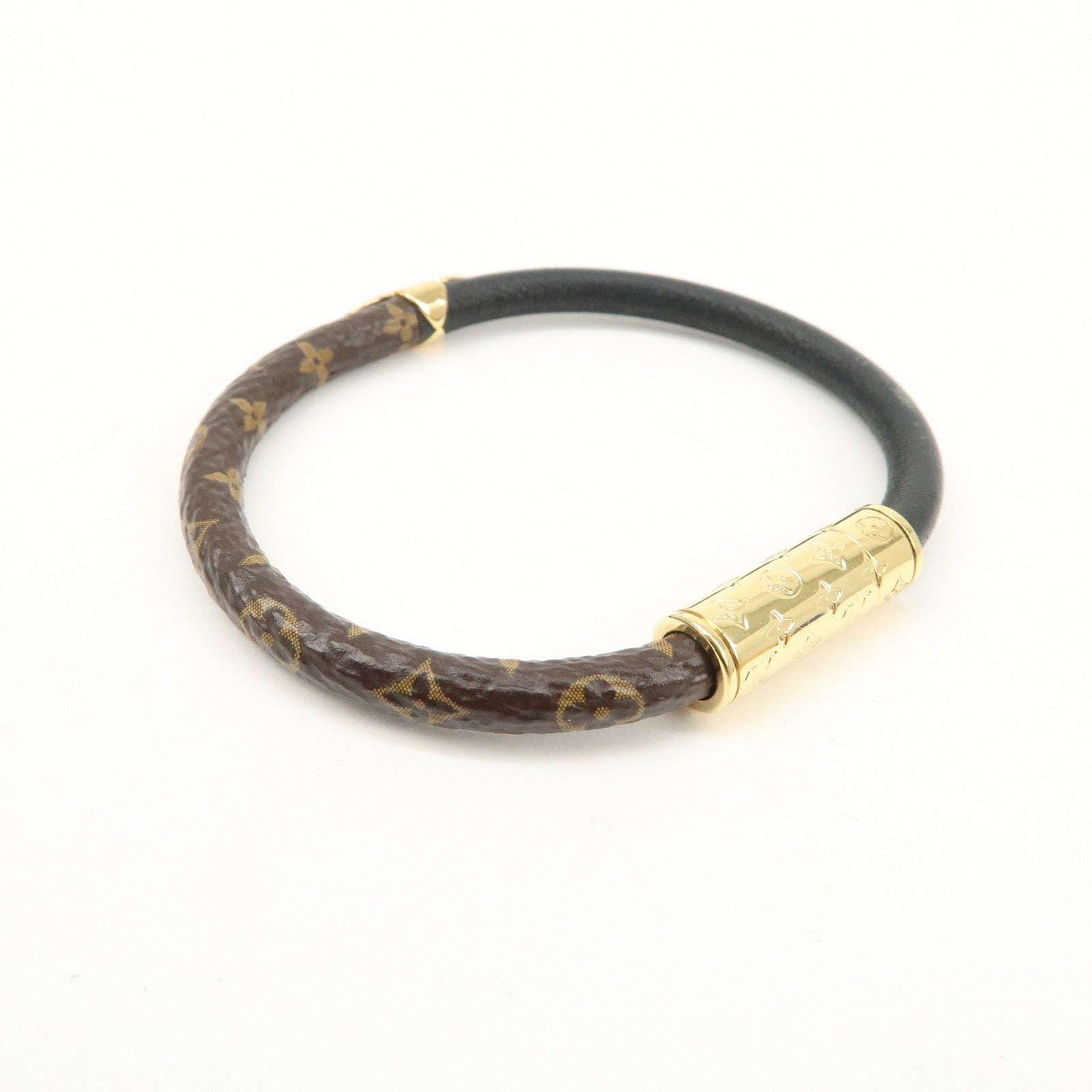 Louis Vuitton Monogram Bracelet Daily Confidential Canvas #17 M8276F Used