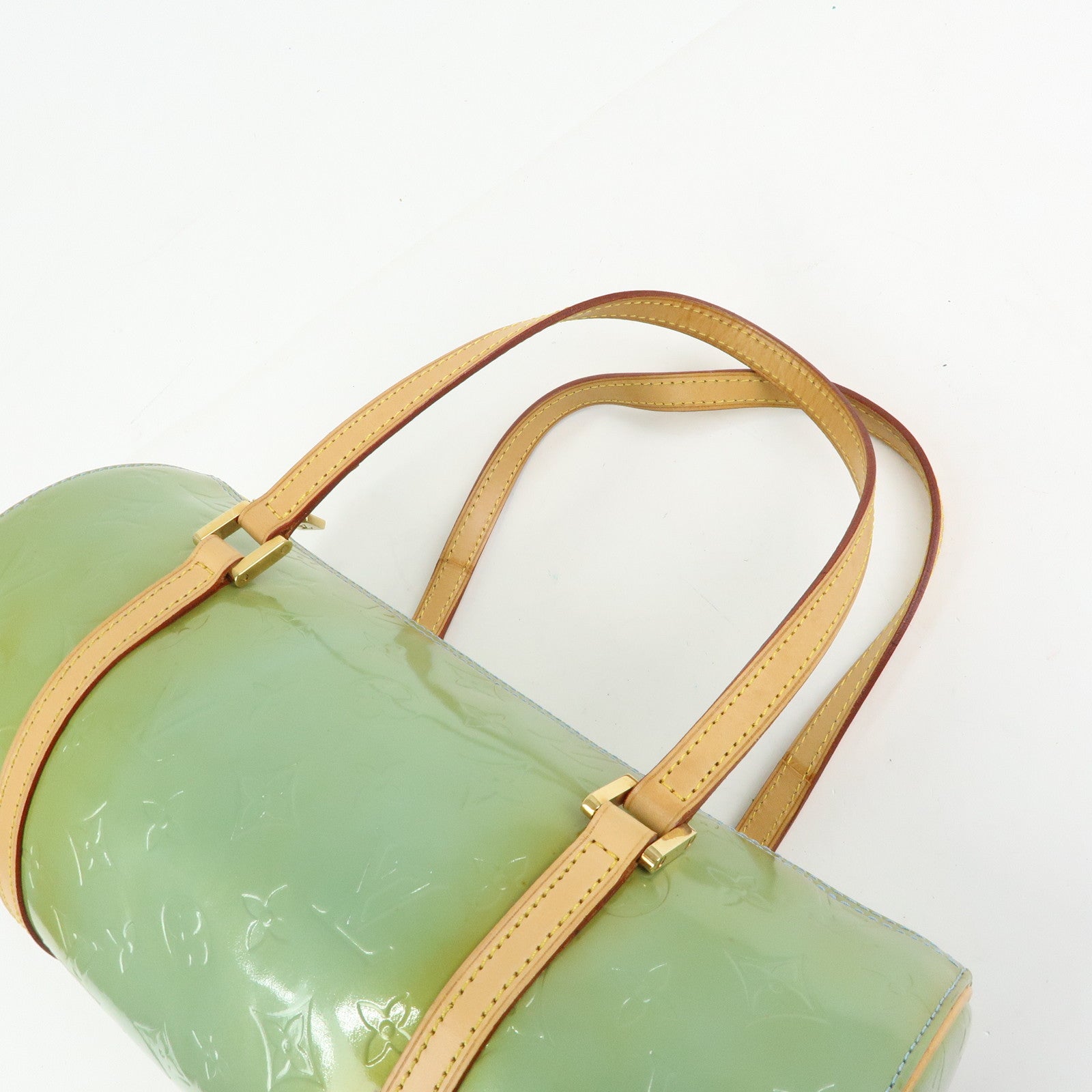 Louis Vuitton Monogram Vernis Bedford Hand Bag Baby Blue M91007