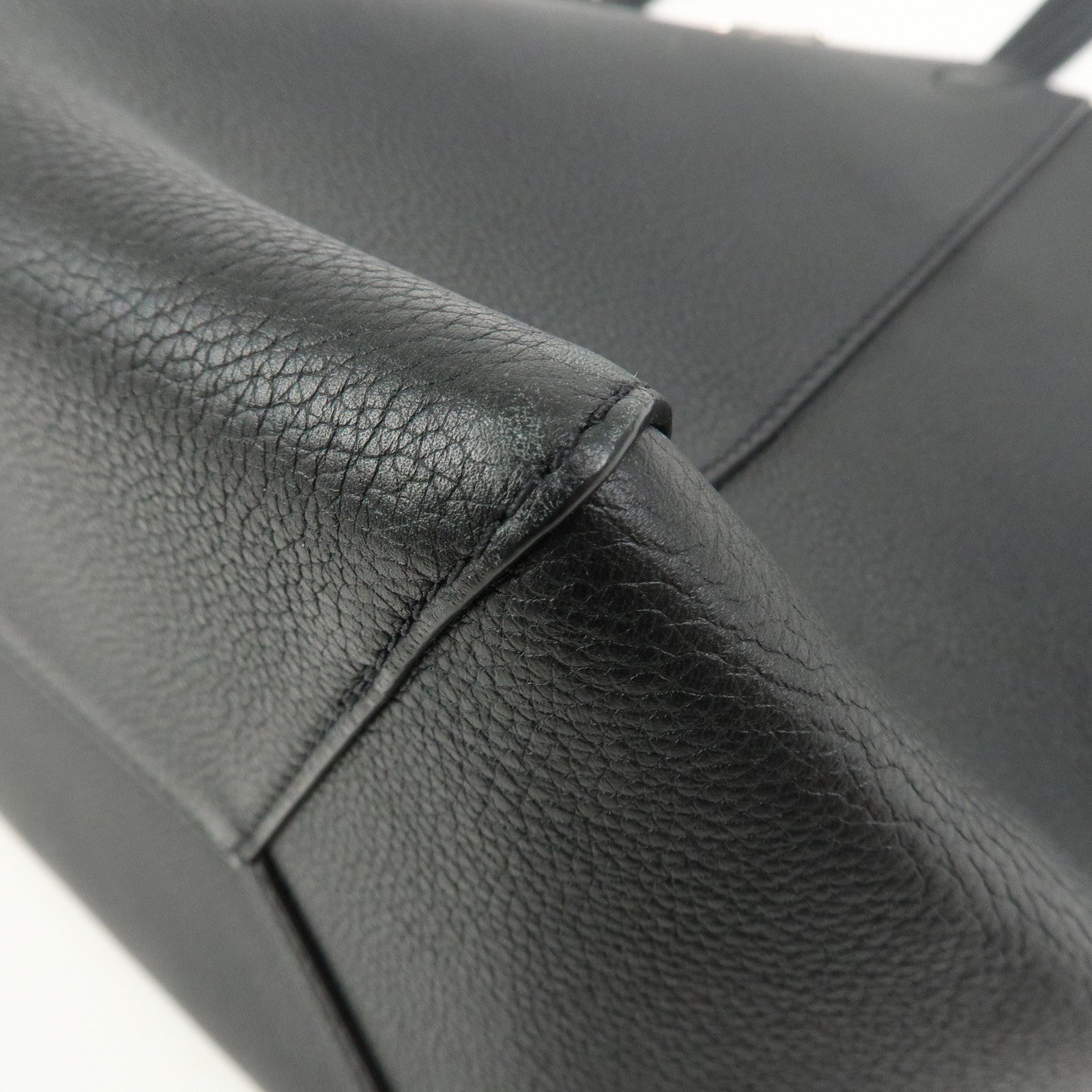 Louis Vuitton Lockme Cabas Leather Tote Bag Hand Bag Noir M42291