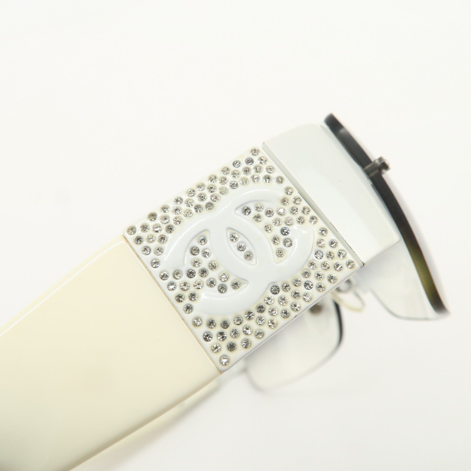 CHANEL Plastic Rhinestone Sunglasses 4117-B c.287/8G 62笆｡16 125