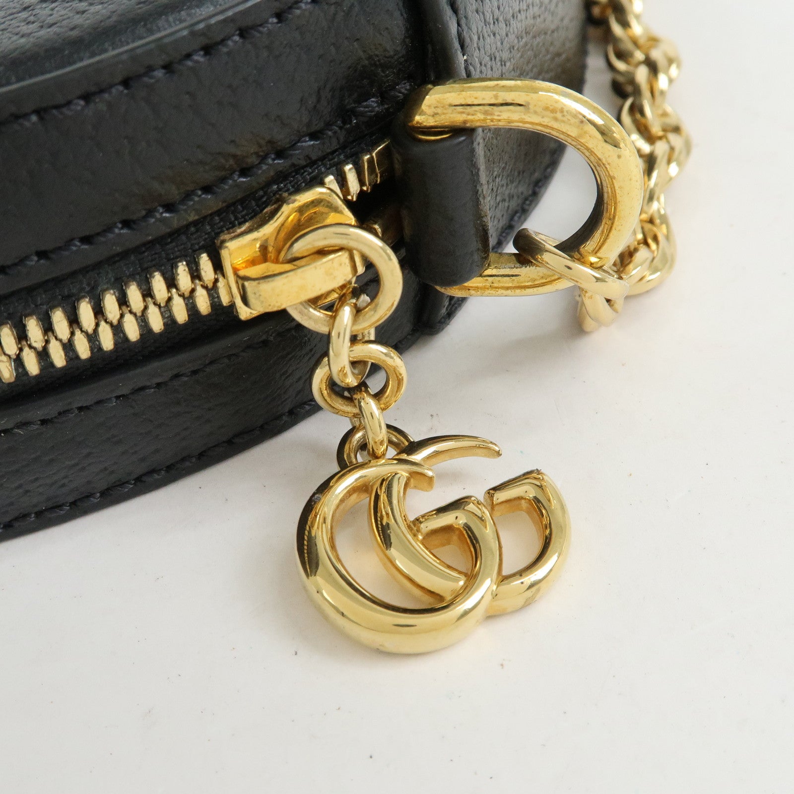 GUCCI Ophidia Sherry Mini Round Chain Shoulder Crossbody Bag 550618