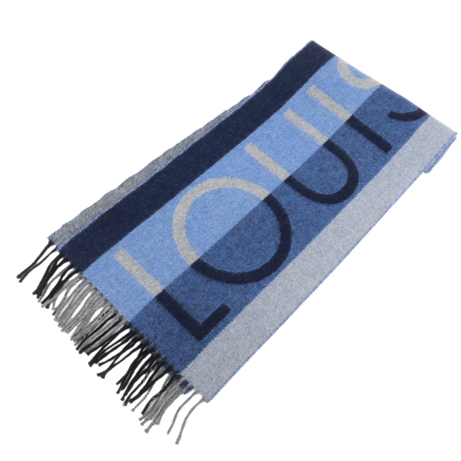 Louis Vuitton LV Horizon Wool Cashmere Scarf Blue M70921