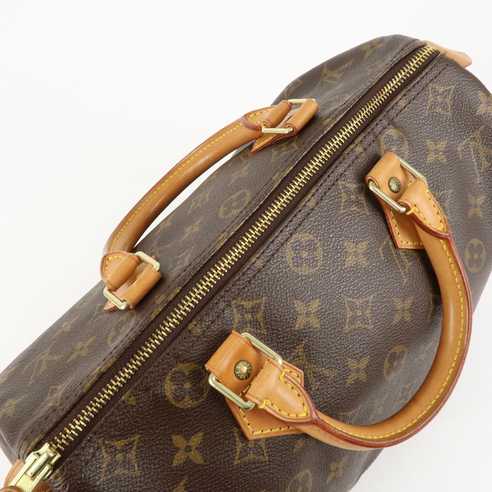 Louis Vuitton Monogram Speedy 30 Hand Bag Boston Bag M41108 Used