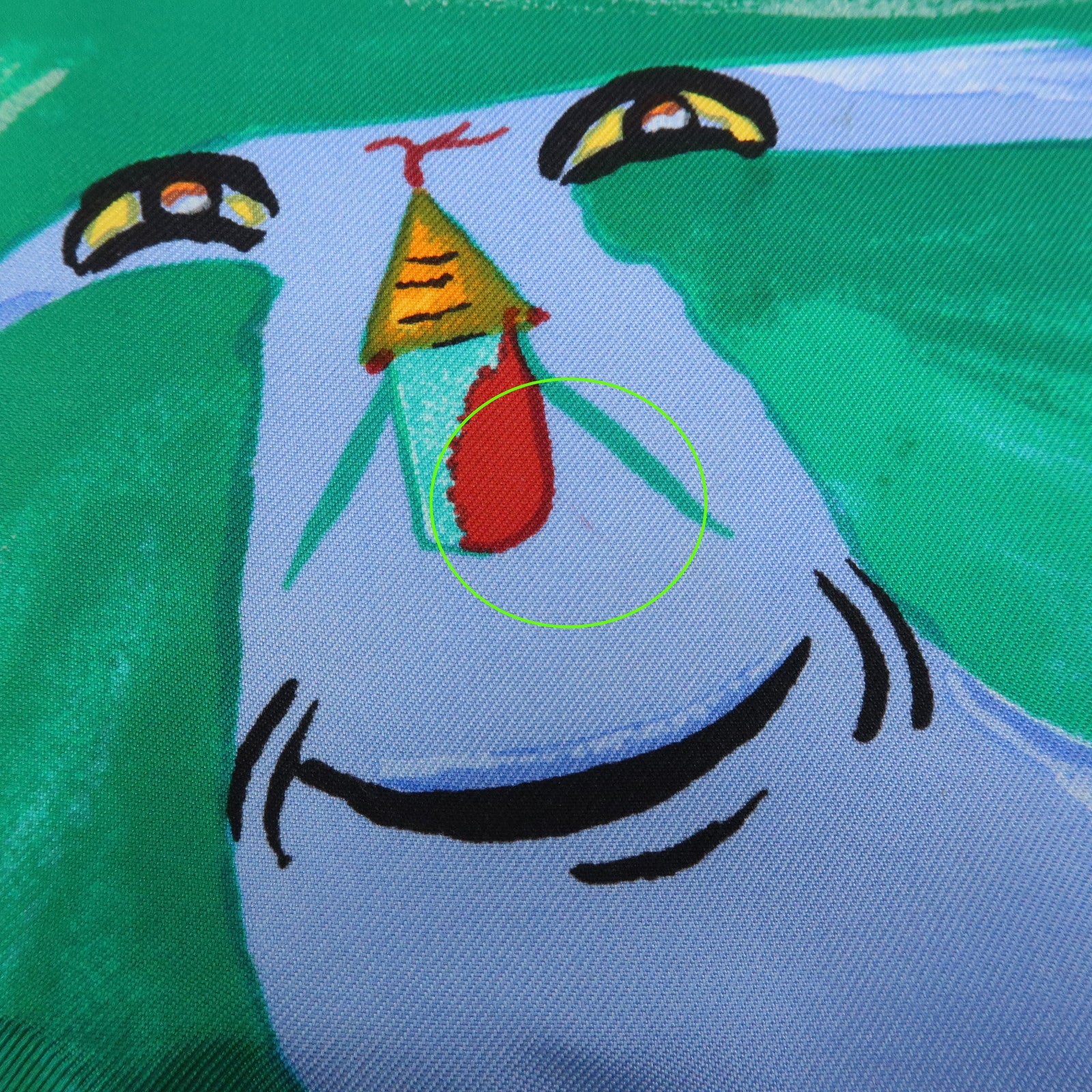 HERMES Carre 90 Silk 100% Scarf Smiles in Third Millenary Blue