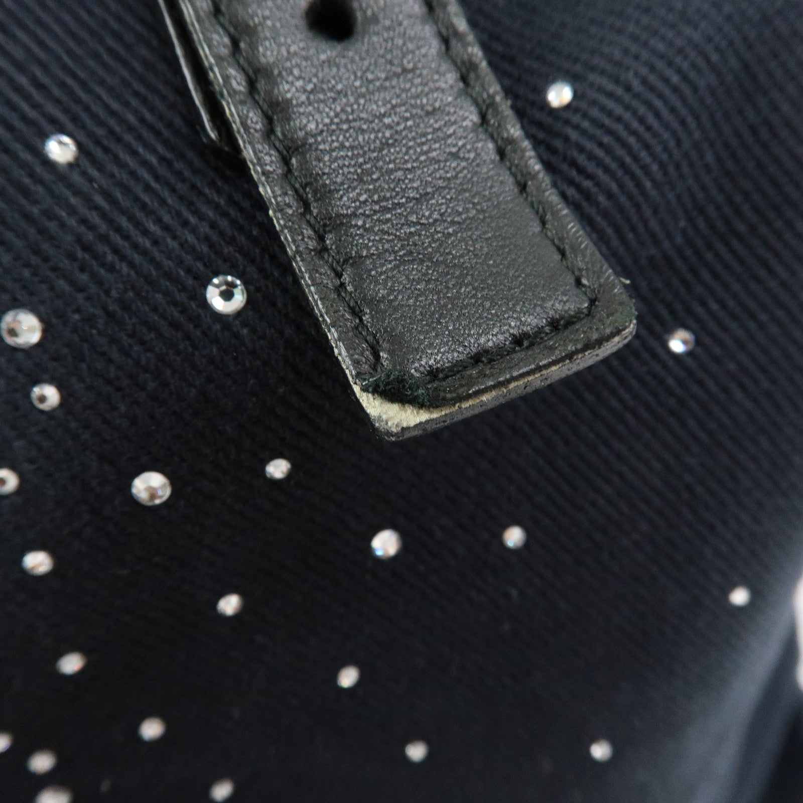SAINT LAURENT PARIS Kahala Tote Bag Hand Bag Studs Black 143956