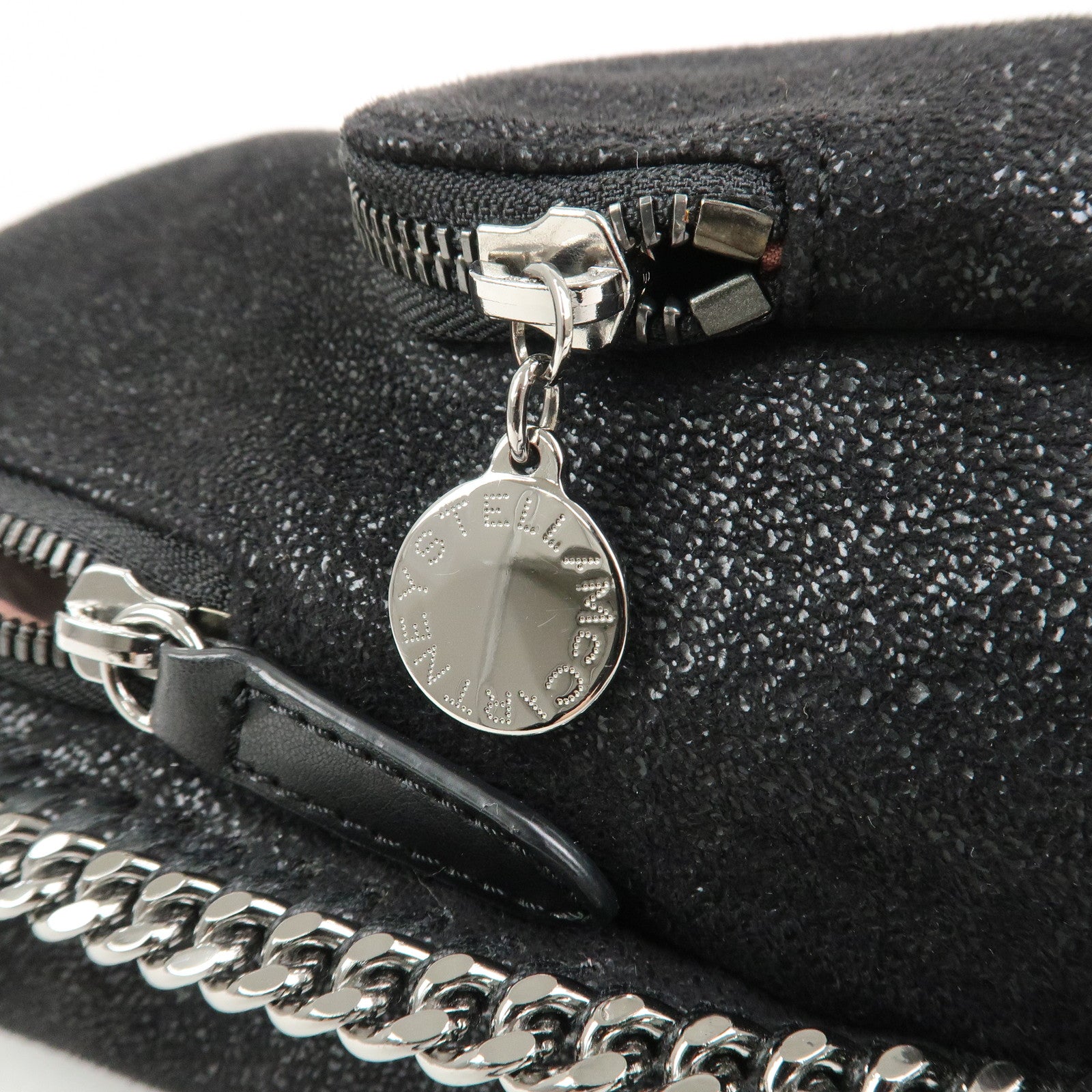 STELLA MCCARTNEY Falabella Polyester Leather Backpack Black