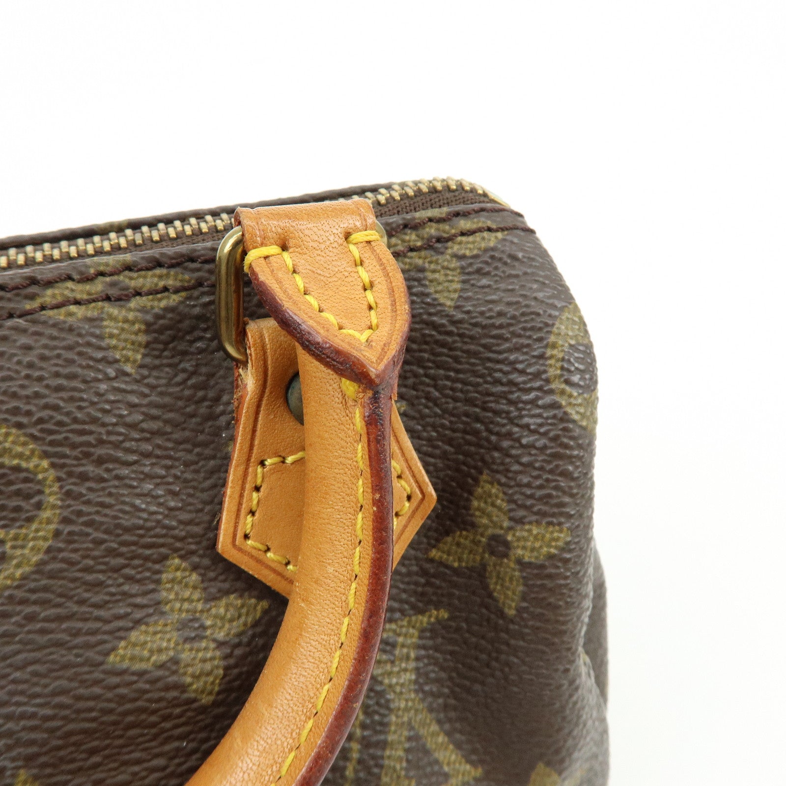 Louis Vuitton Monogram Mini Speedy Hand Bag Brown M41534
