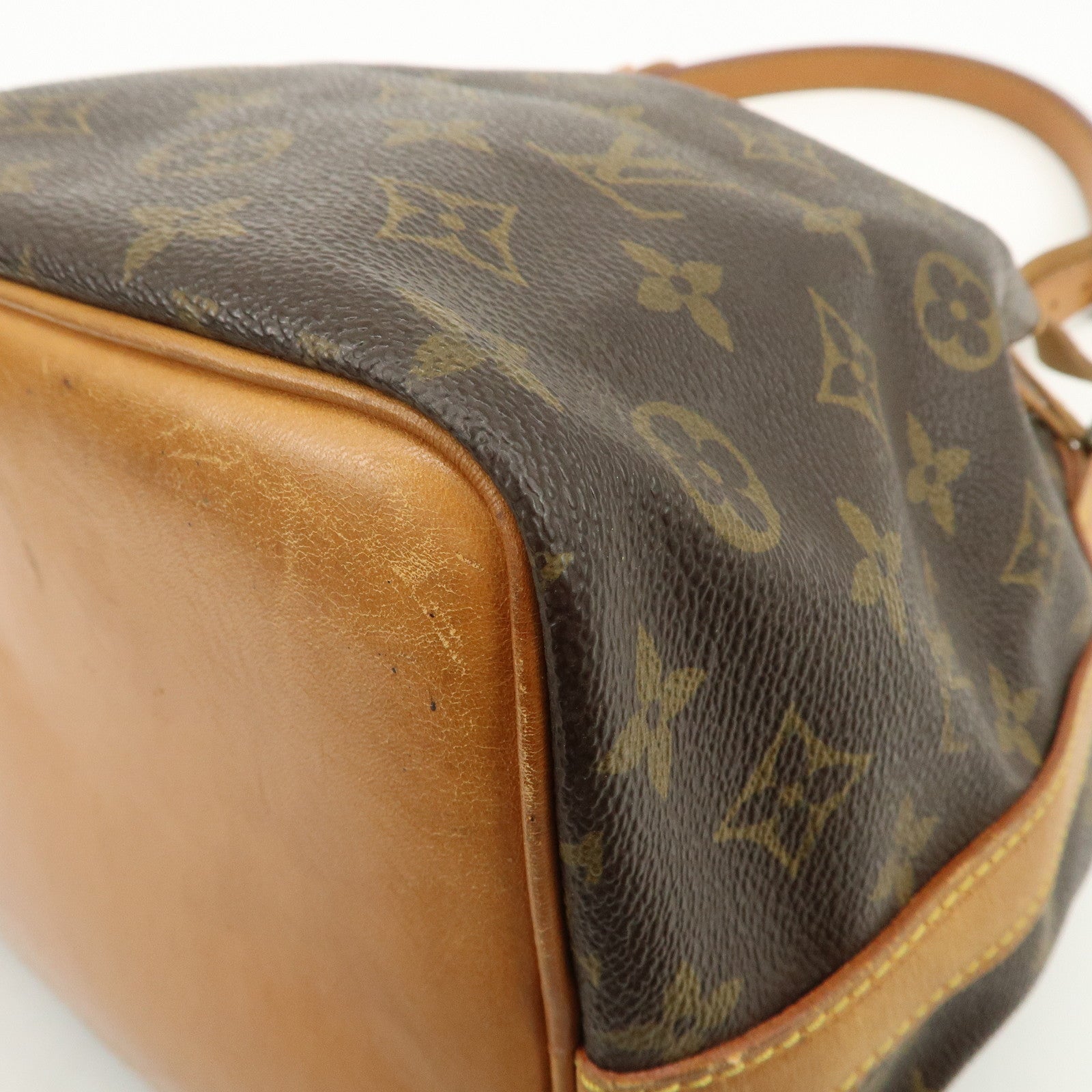 Louis Vuitton Monogram Canvas Petit Noe Shoulder Bag Brown M42226