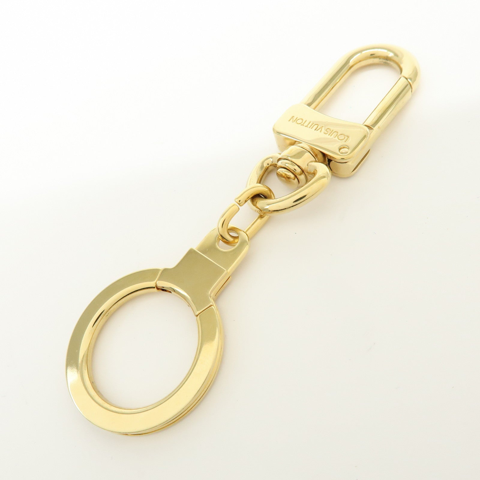 Louis Vuitton Set of 2 Ancre Metal Bag Charm Key Ring Gold M62694