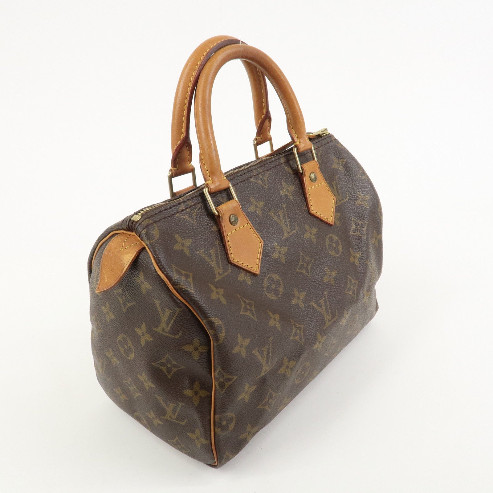 Louis Vuitton Monogram Speedy 25 Boston Bag Hand Bag Brown M41528
