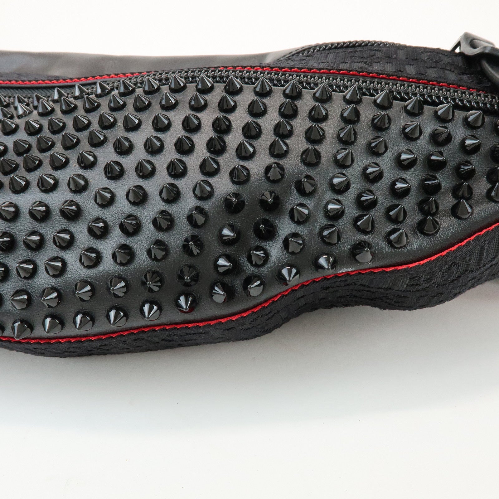 Christian Louboutin Paris New York City Leather Body Bag Black