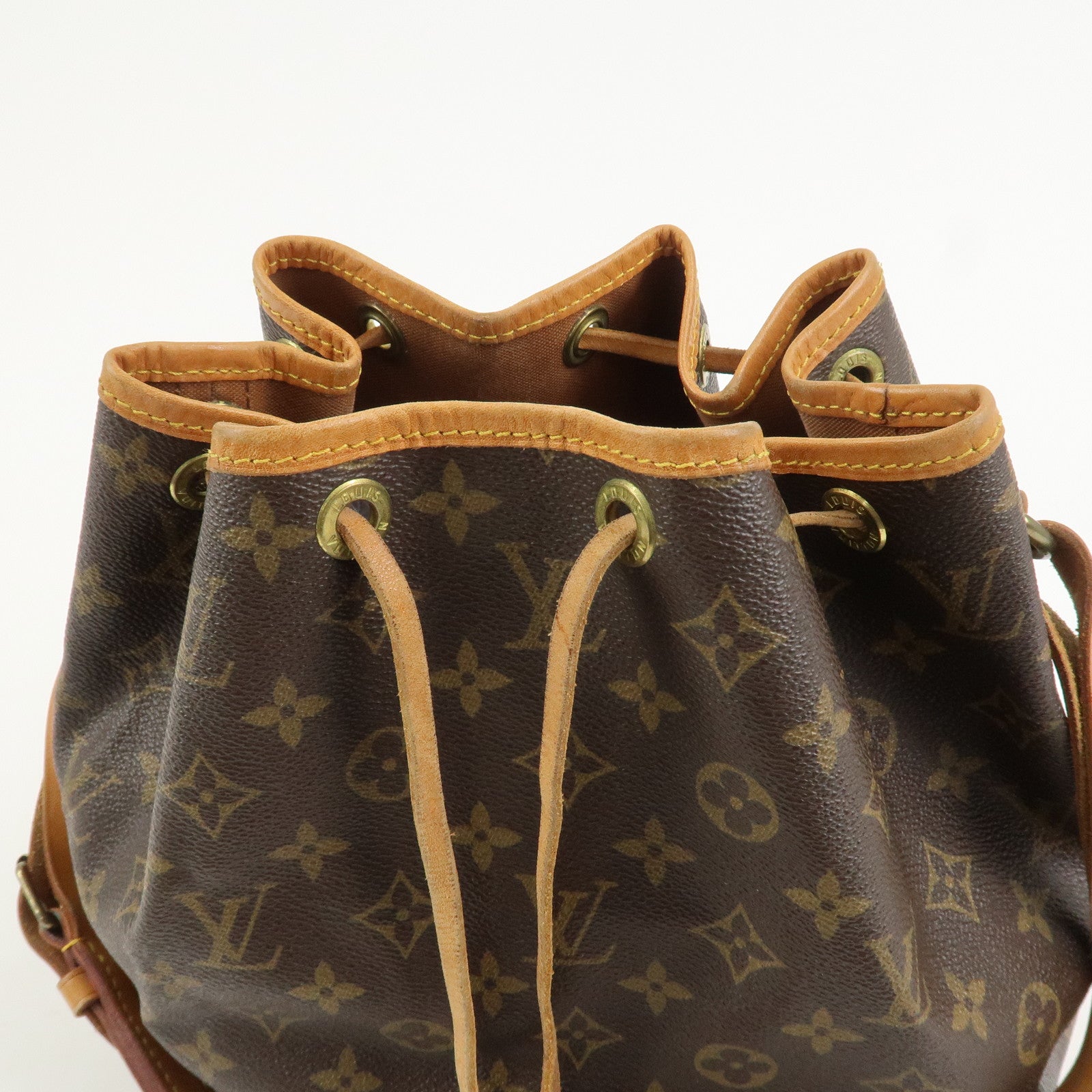 Louis Vuitton Monogram Canvas Petit Noe Shoulder Bag Brown M42226
