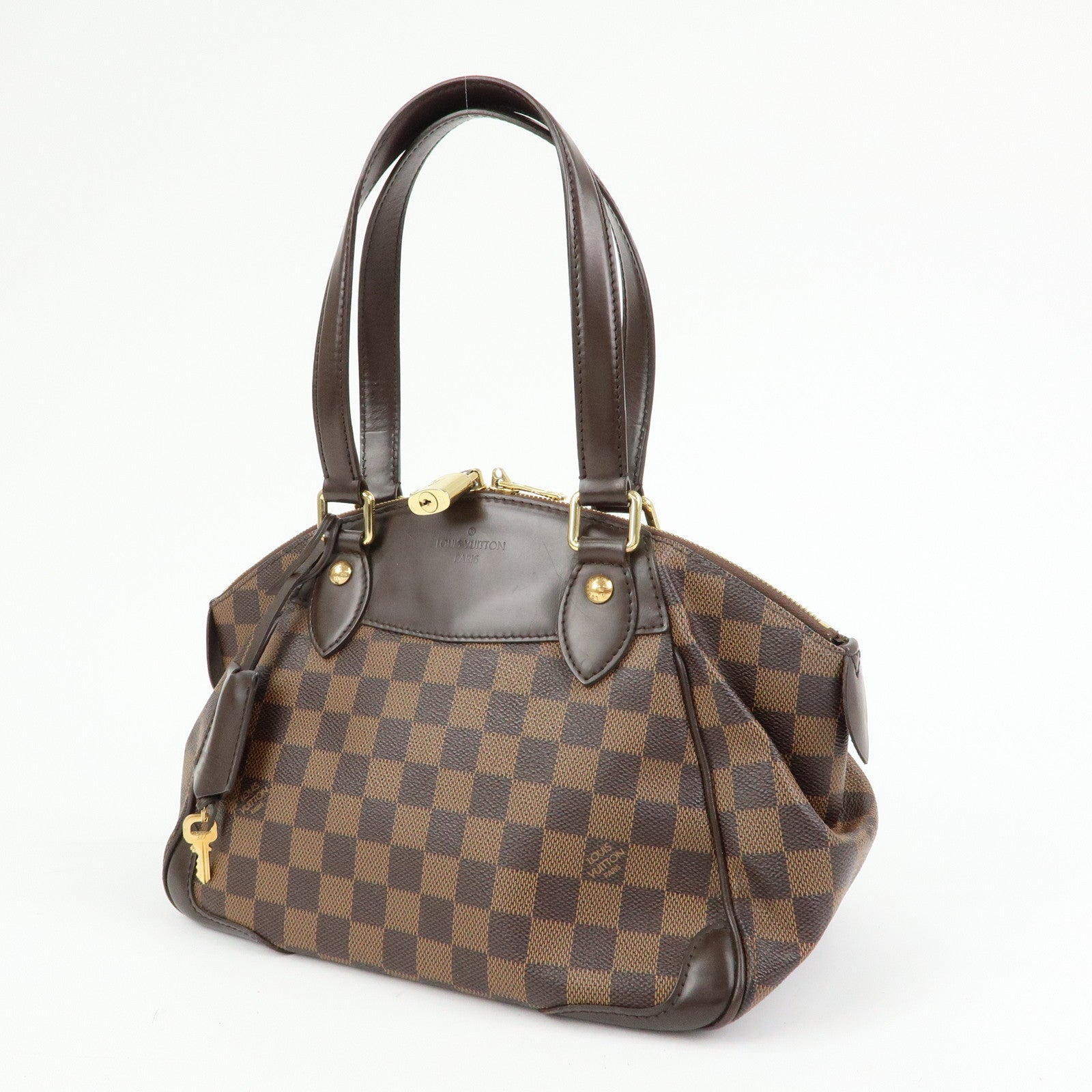 Louis Vuitton Damier Ebene Verona PM Hand Bag Brown N41117